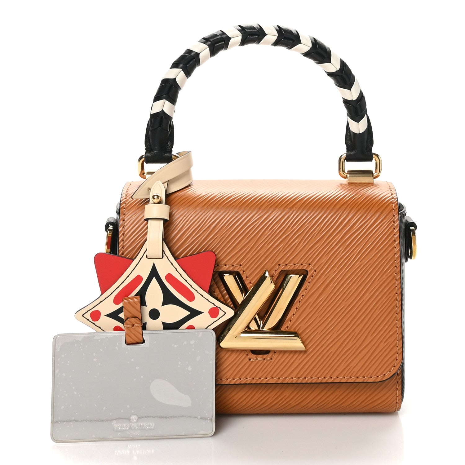 Epi Crafty Twist Shoulder Bag Mini Caramel