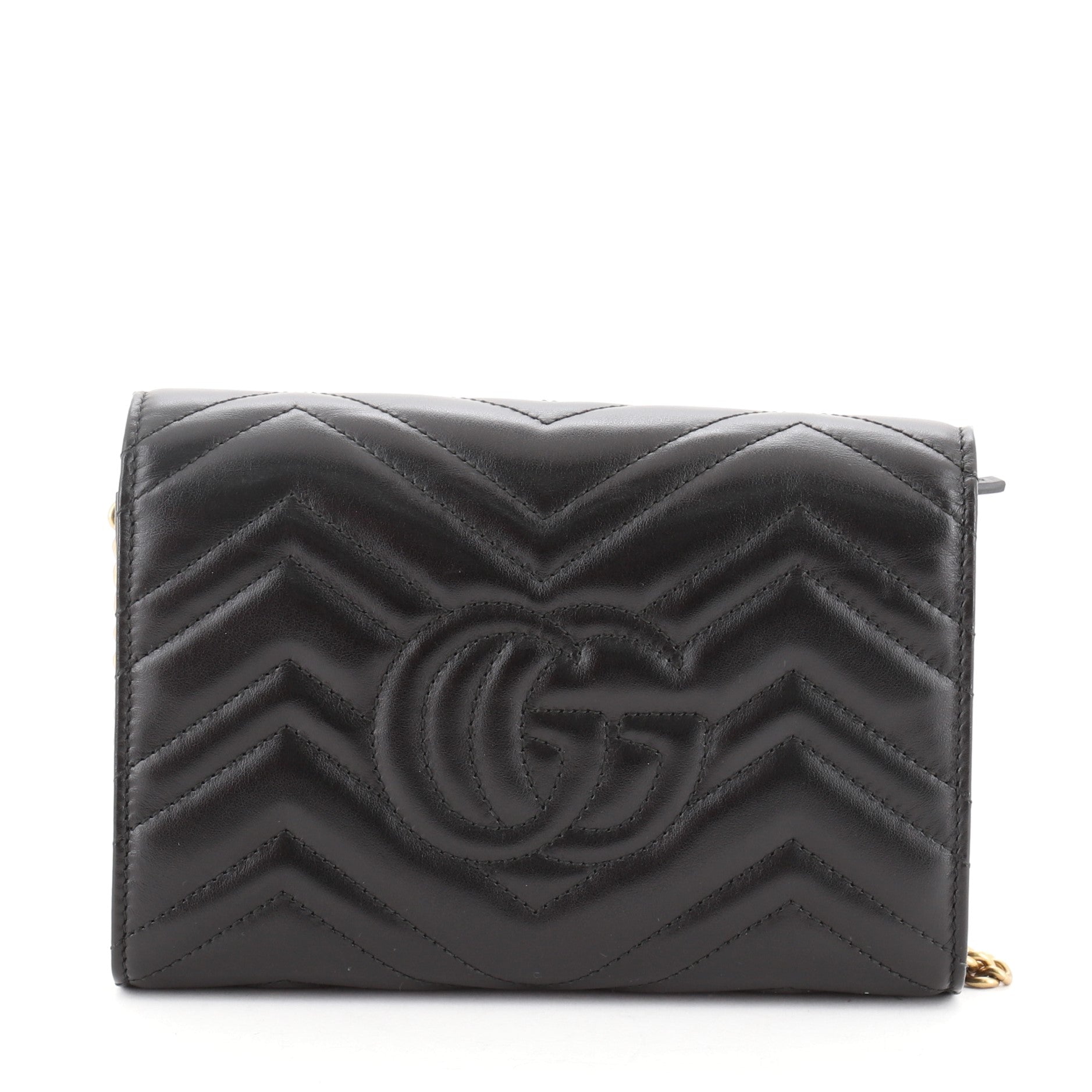 GG Marmont Chain Wallet Matelasse Leather Mini