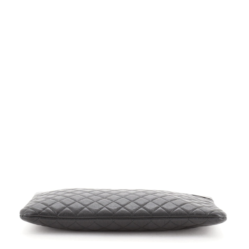 Mademoiselle Vintage O Case Clutch Quilted Sheepskin Large