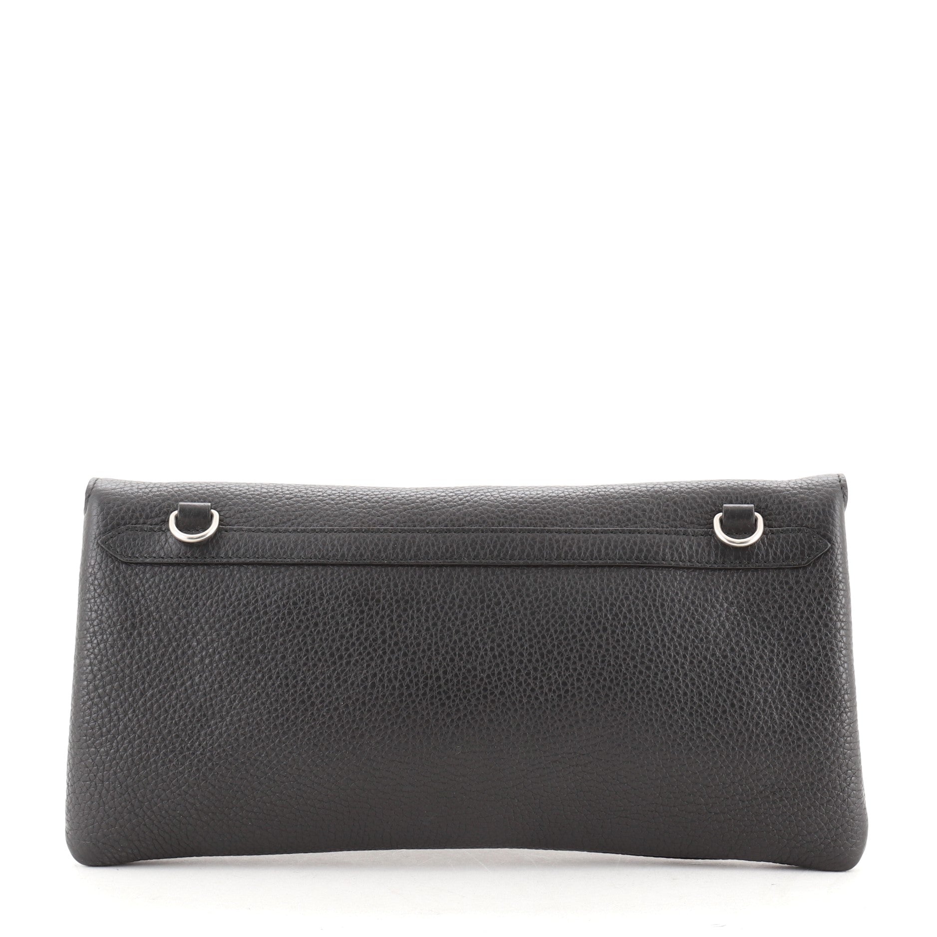 Convertible Blackout Foldover Clutch Leather