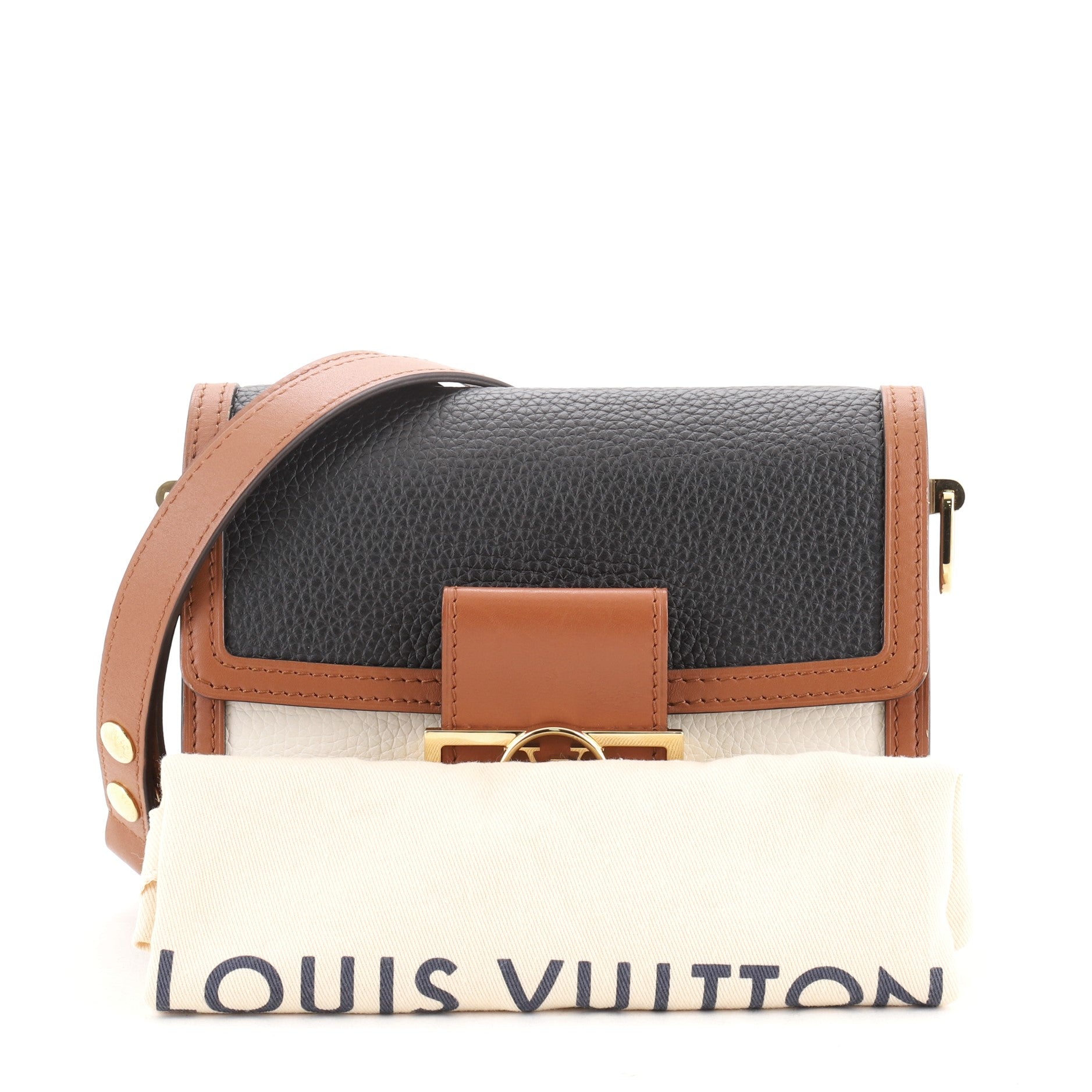Dauphine Shoulder Bag Taurillon Leather Mini