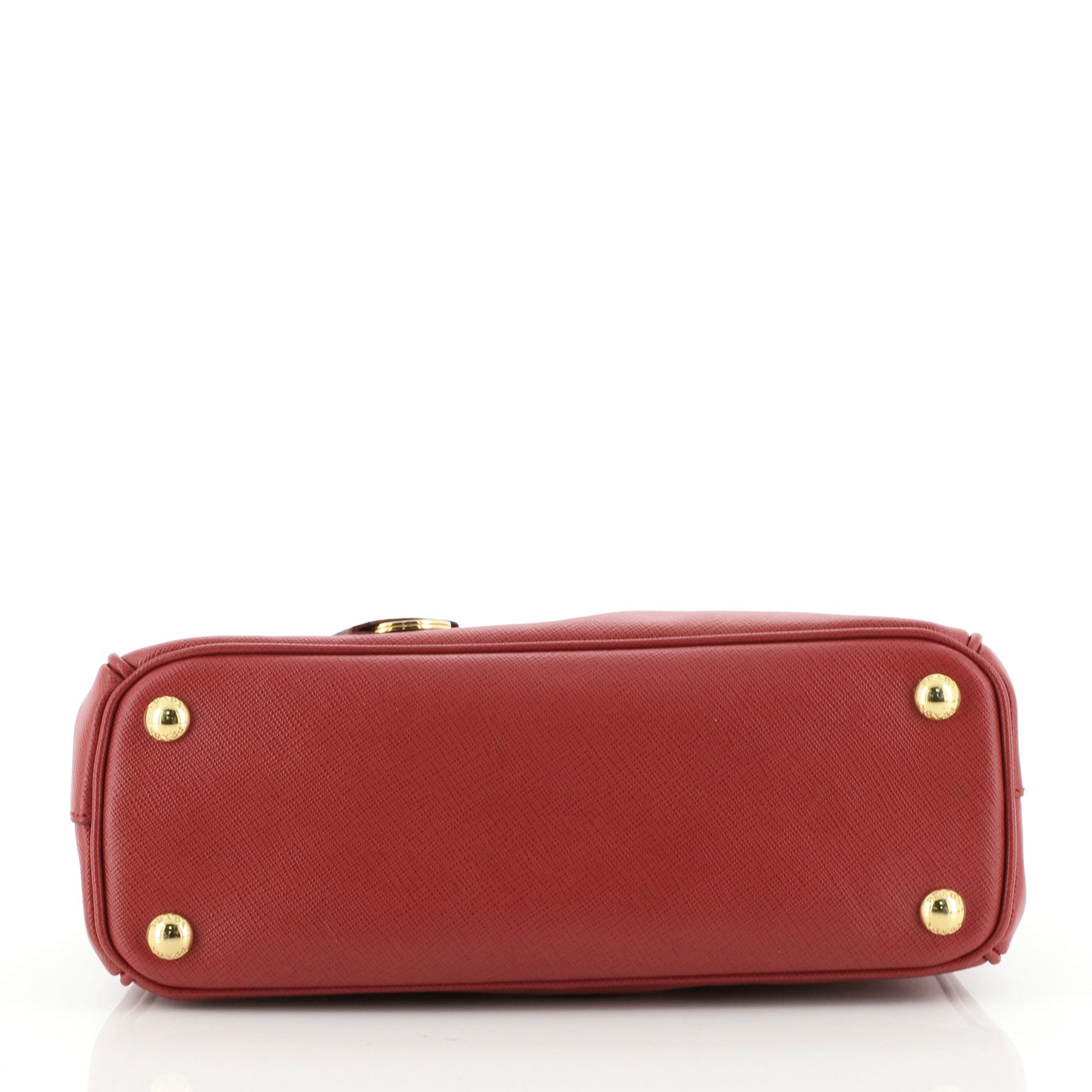 Double Zip Lux Tote Saffiano Leather Mini