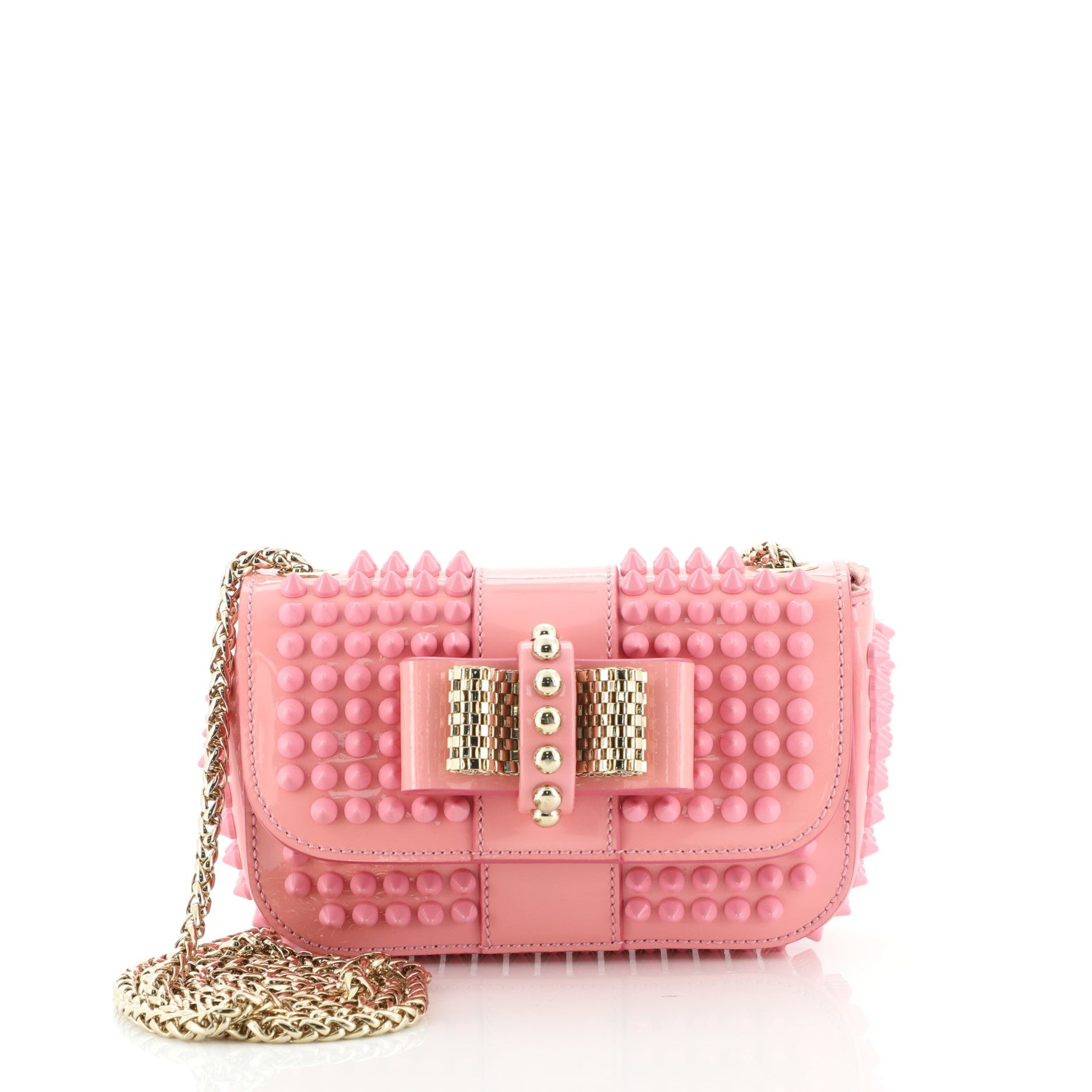 Sweet Charity Crossbody Bag Spiked Patent Mini