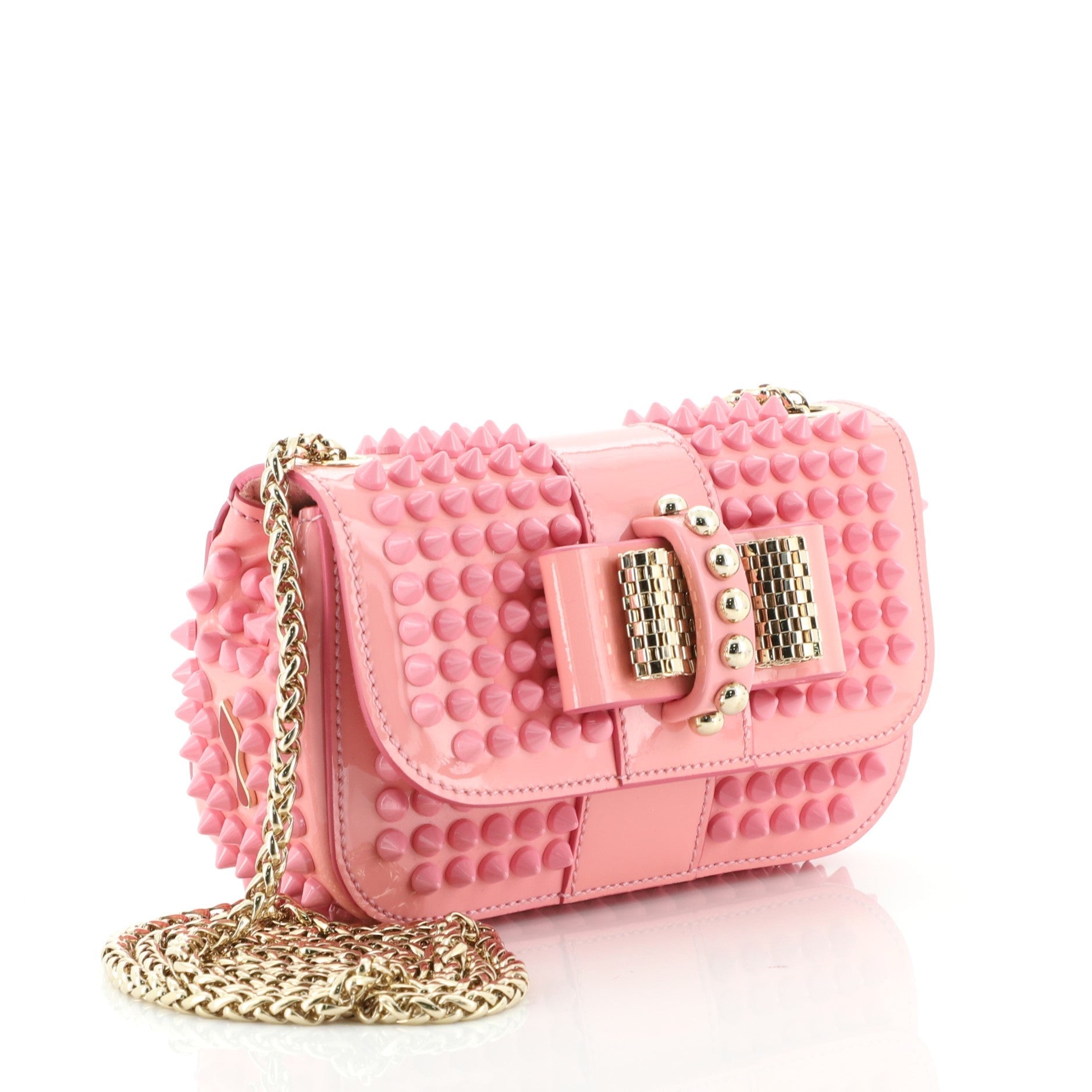 Sweet Charity Crossbody Bag Spiked Patent Mini