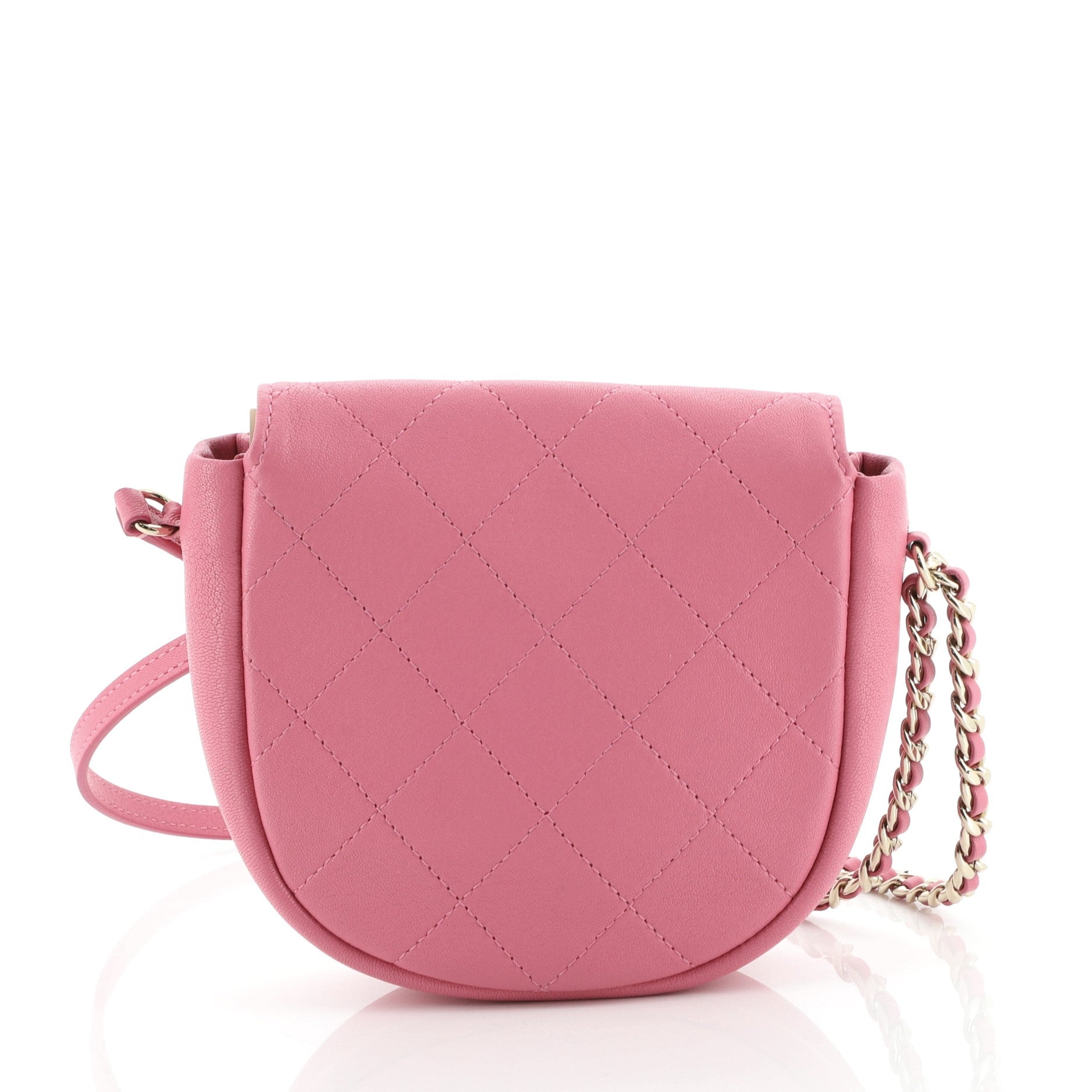 Casual Trip Messenger Bag Quilted Lambskin Mini