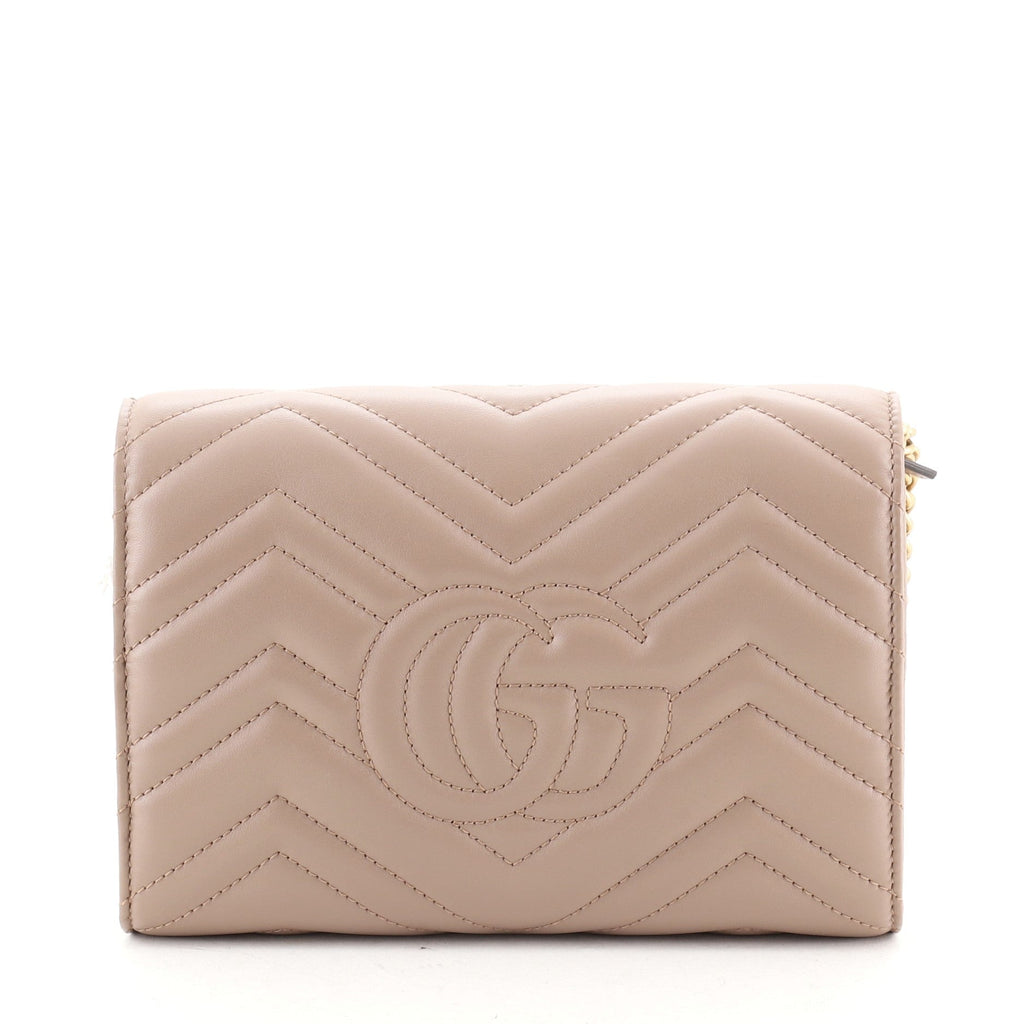 GG Marmont Chain Wallet Matelasse Leather Mini