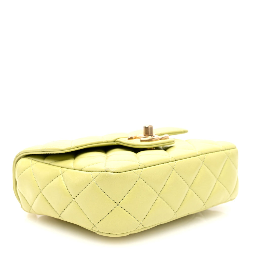 Lambskin Quilted Casino Chips  Green
