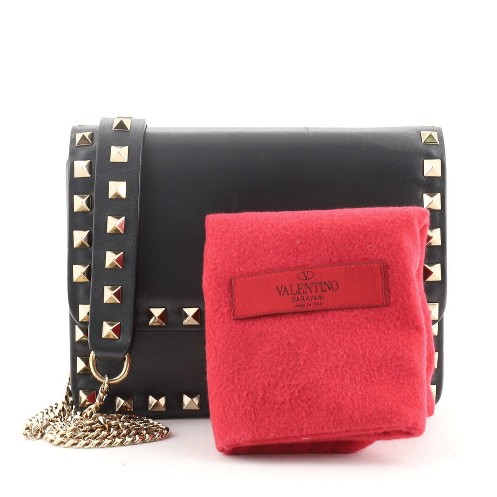 Rockstud Pouch Crossbody Bag Leather Mini