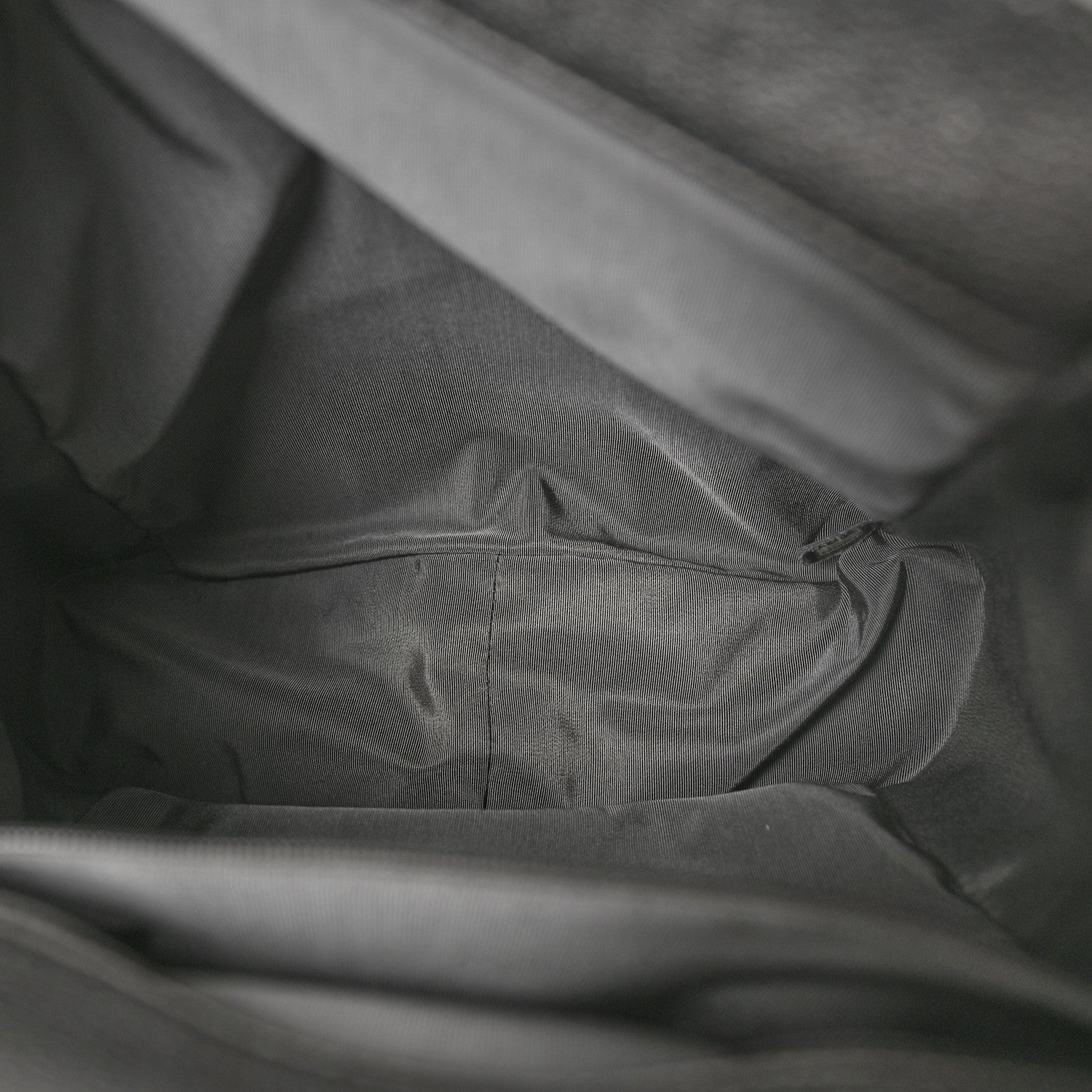 Metallic Grained Calfskin Quilted Large Casual Rock Backpack Charcoal