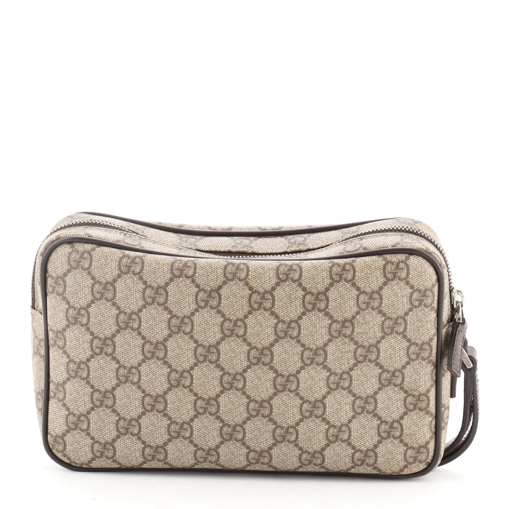 Wristlet Clutch GG Coated Canvas