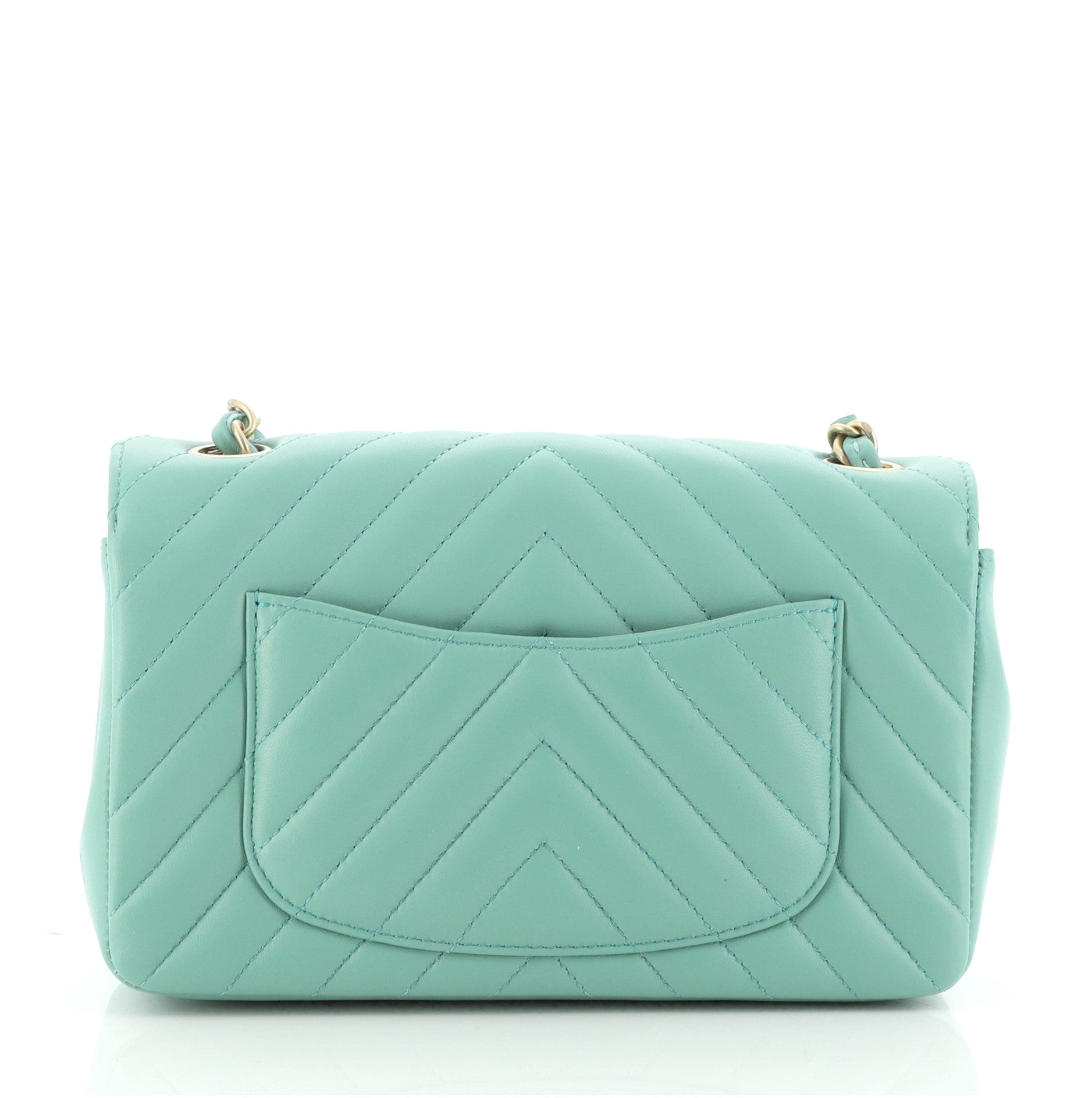 Classic Single Flap Bag Chevron Lambskin Mini
