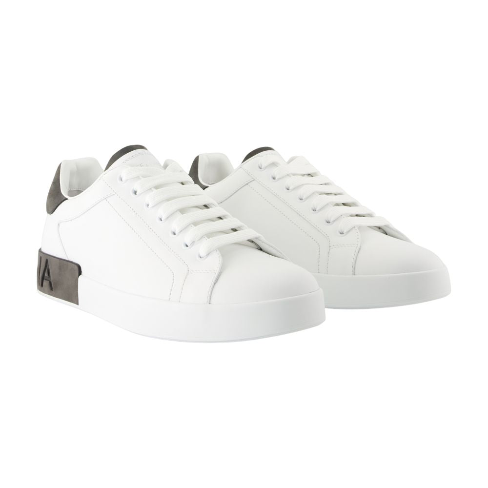 Women's Portofino Sneakers - Dolce&Gabbana - Leather - White