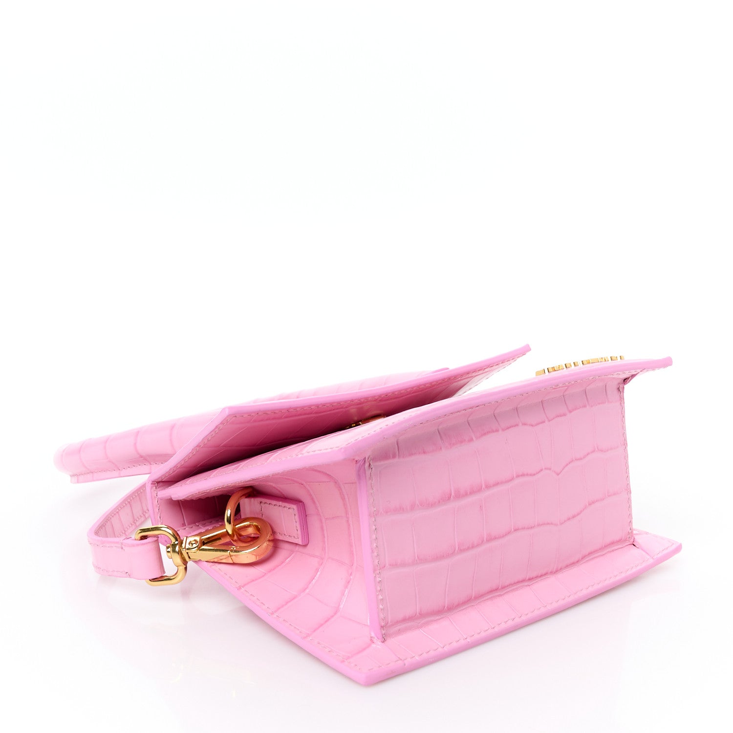 Calfskin Crocodile Embossed Le Chiquito Pink