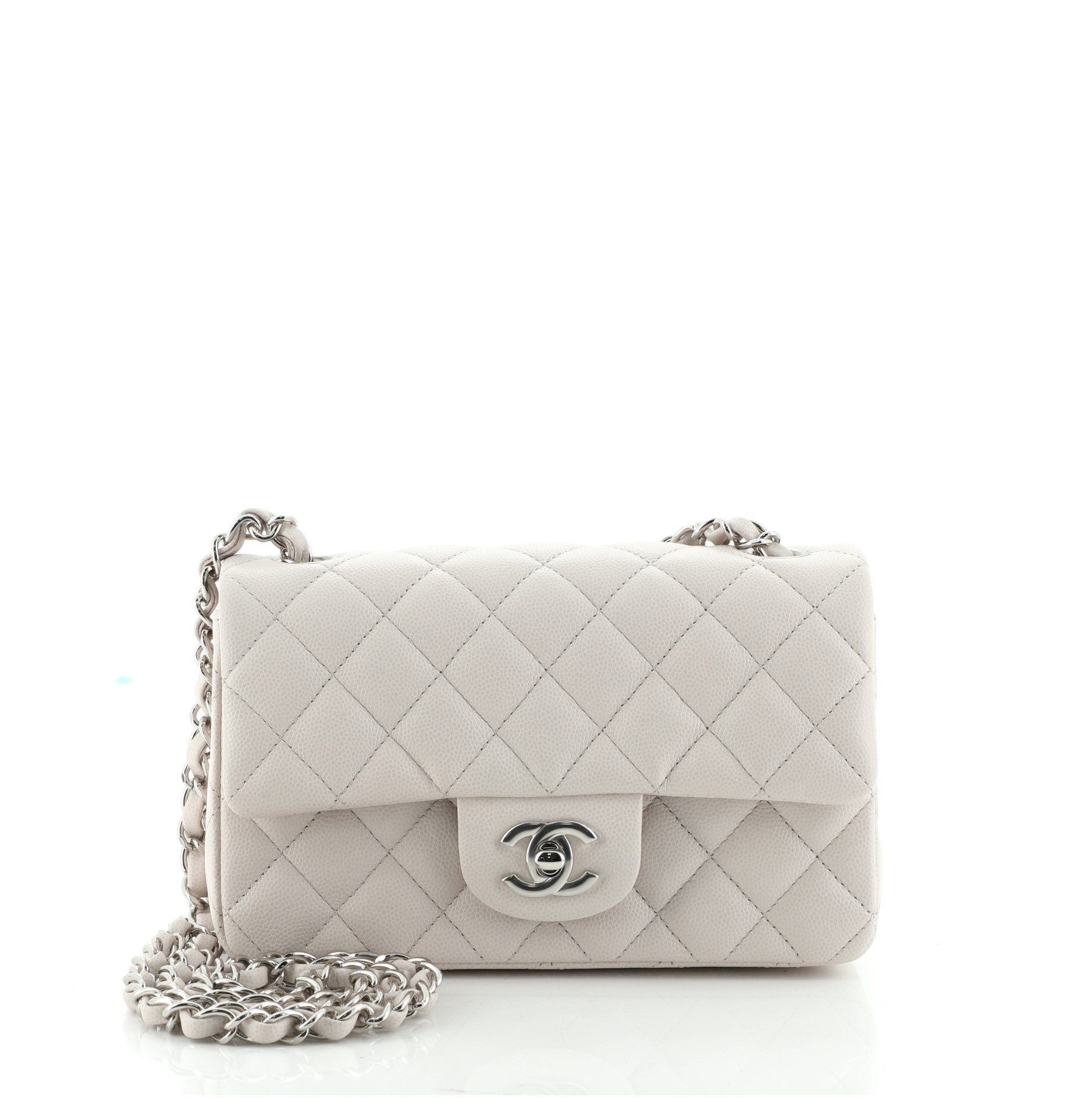 Classic Single Flap Bag Quilted Caviar Mini