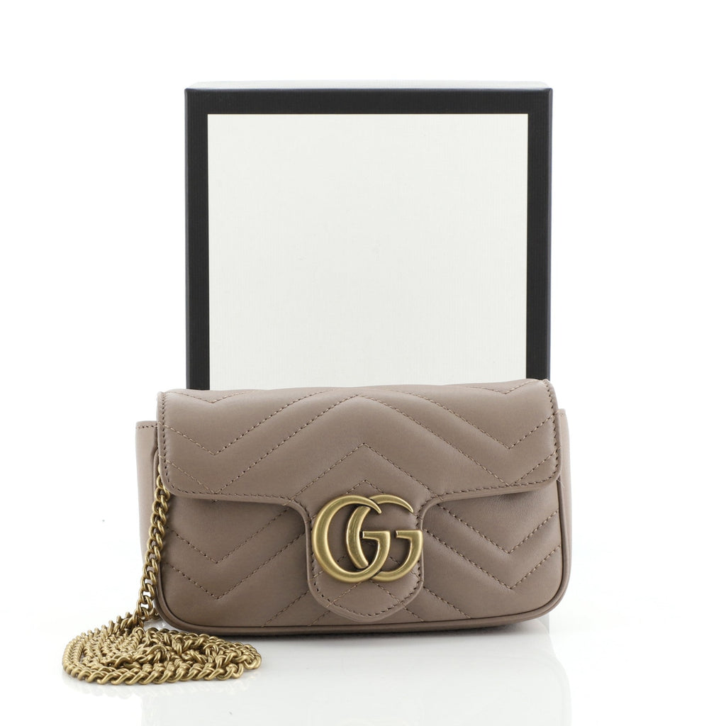 GG Marmont Flap Bag Matelasse Leather Super Mini