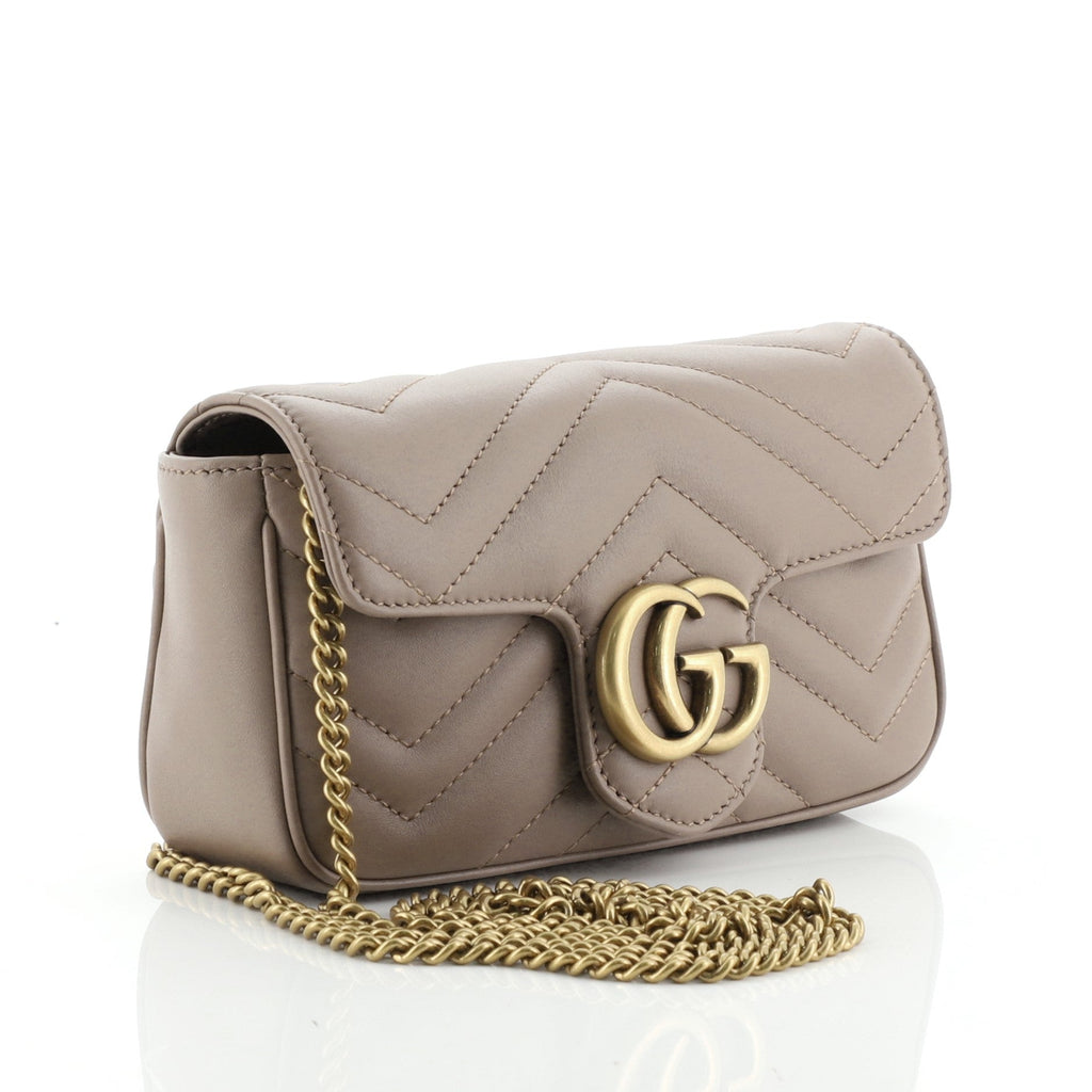 GG Marmont Flap Bag Matelasse Leather Super Mini