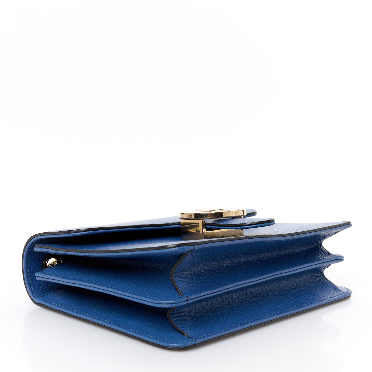 Dollar Calfskin Small Interlocking G Shoulder Bag Caspian