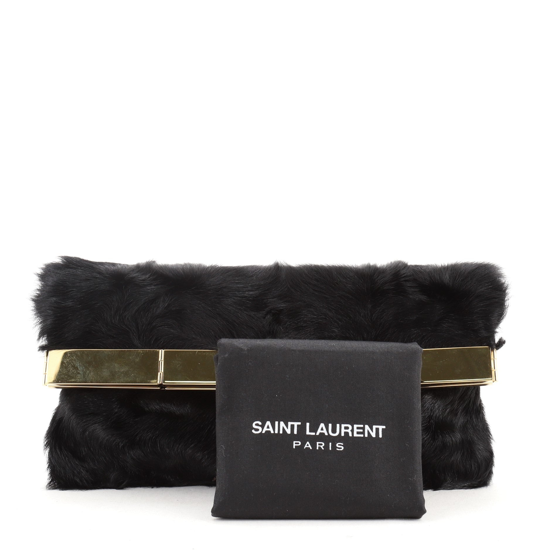 Courtney Fold Over Clutch Fur