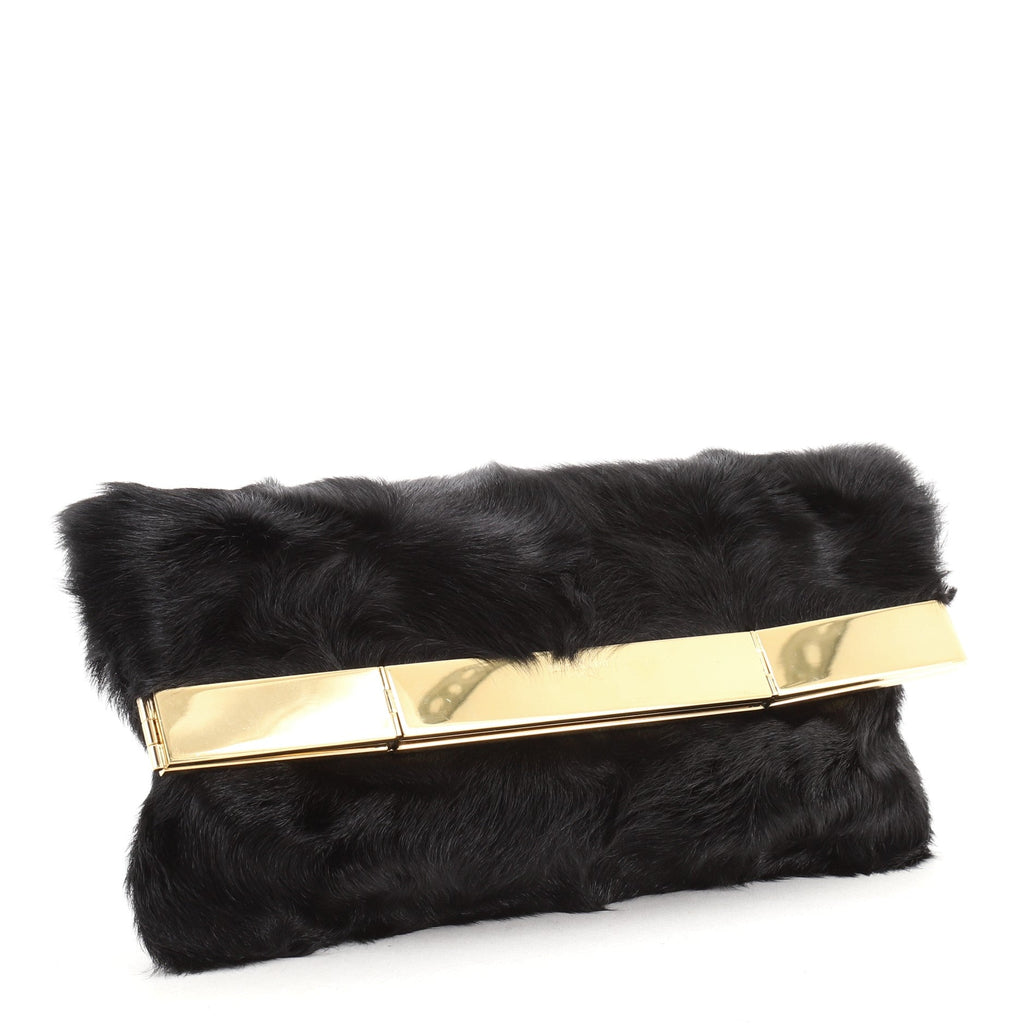 Courtney Fold Over Clutch Fur