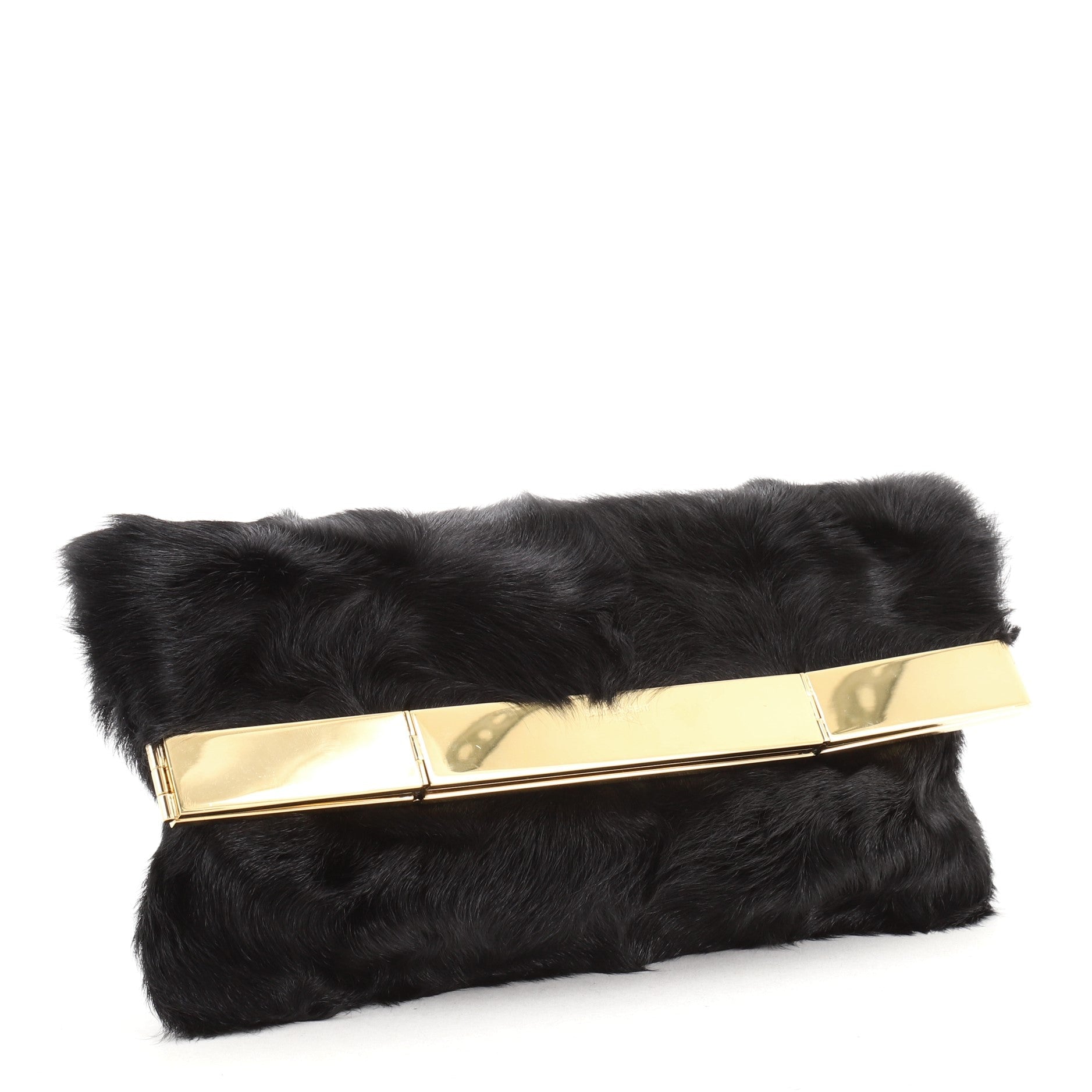 Courtney Fold Over Clutch Fur