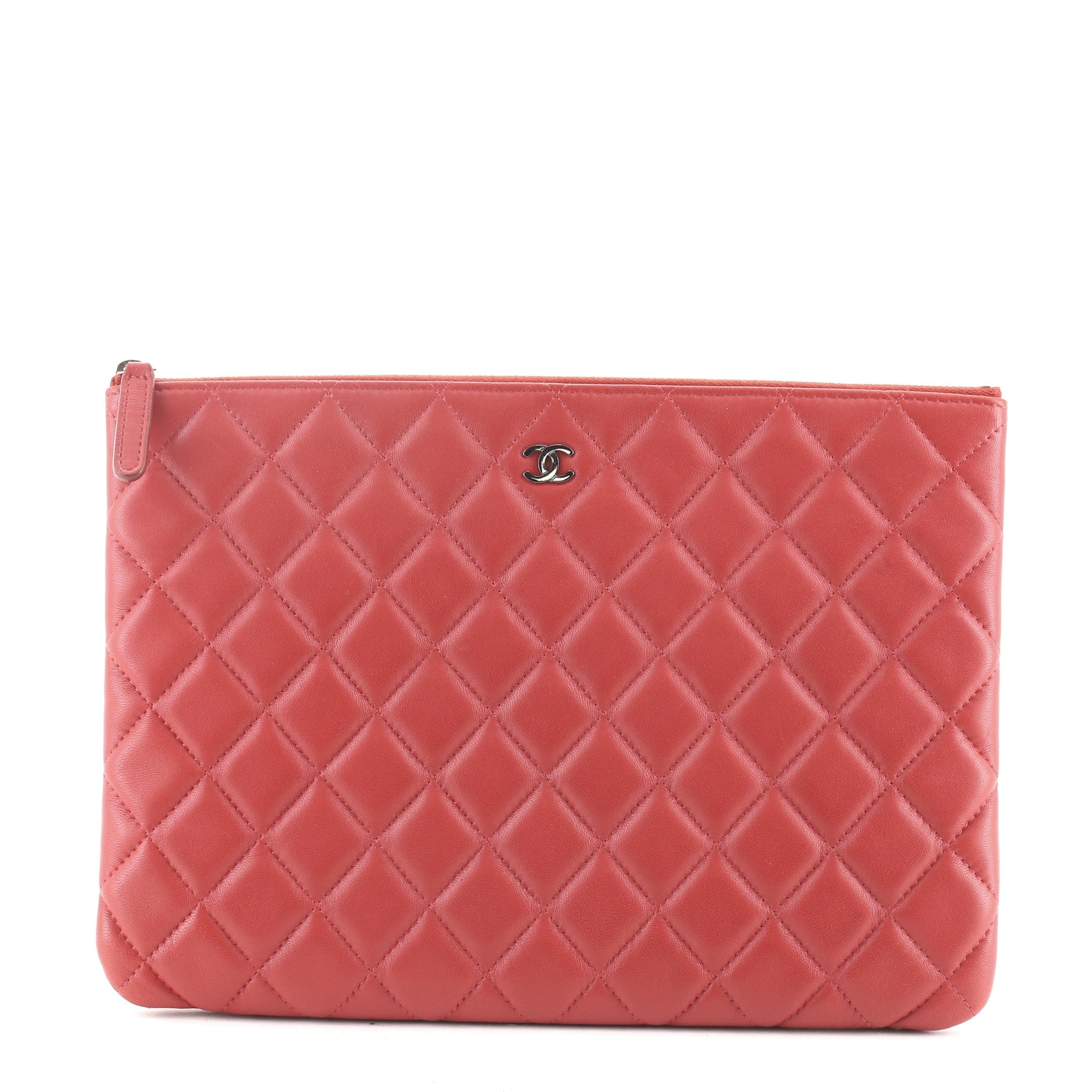 O Case Clutch Quilted Lambskin Medium