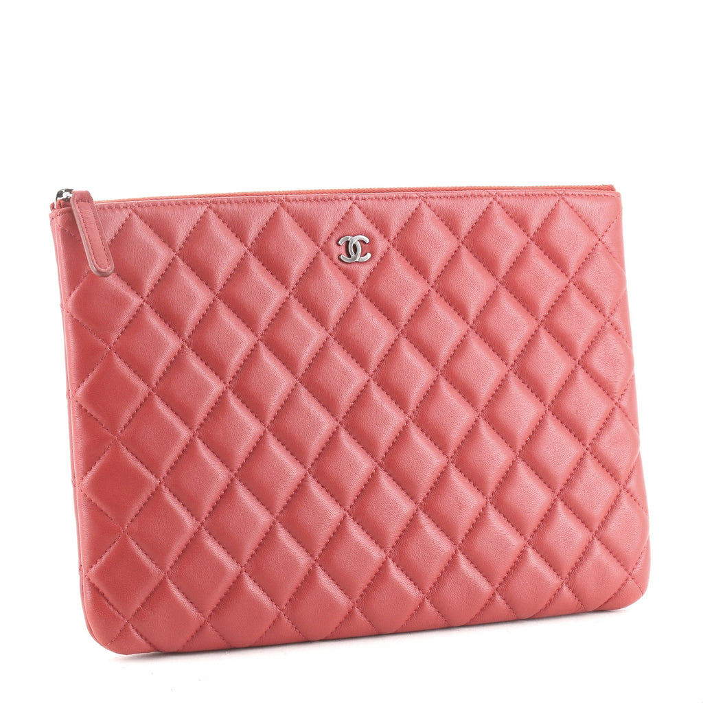 O Case Clutch Quilted Lambskin Medium