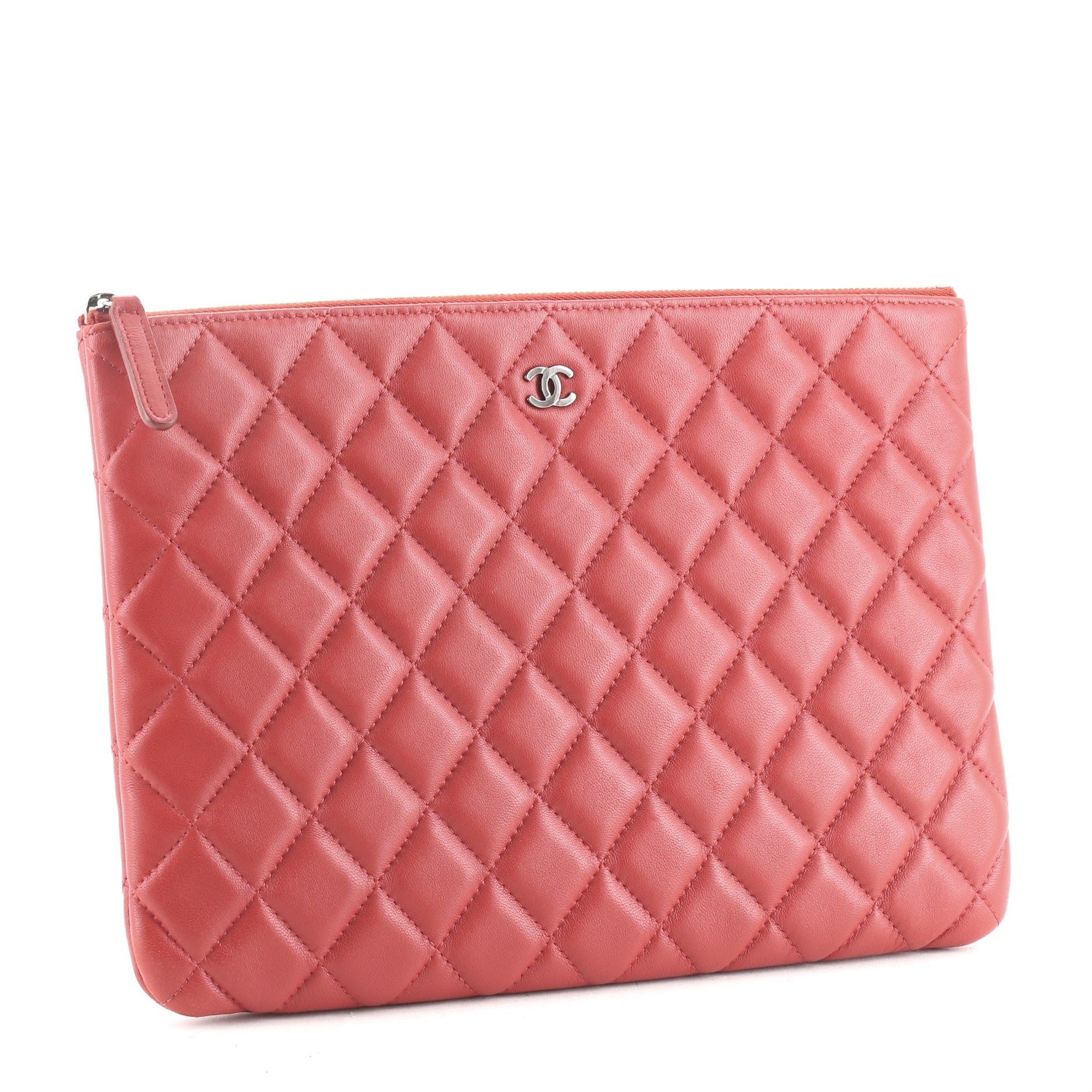 O Case Clutch Quilted Lambskin Medium