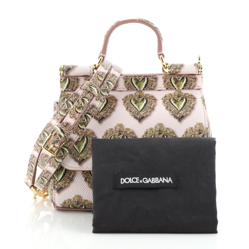 Miss Sicily Crossbody Bag Printed Leather Mini