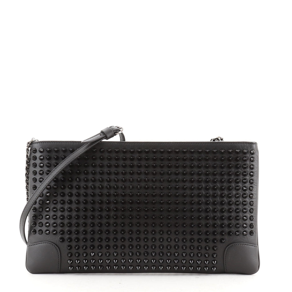 Loubiposh Clutch Spiked Leather