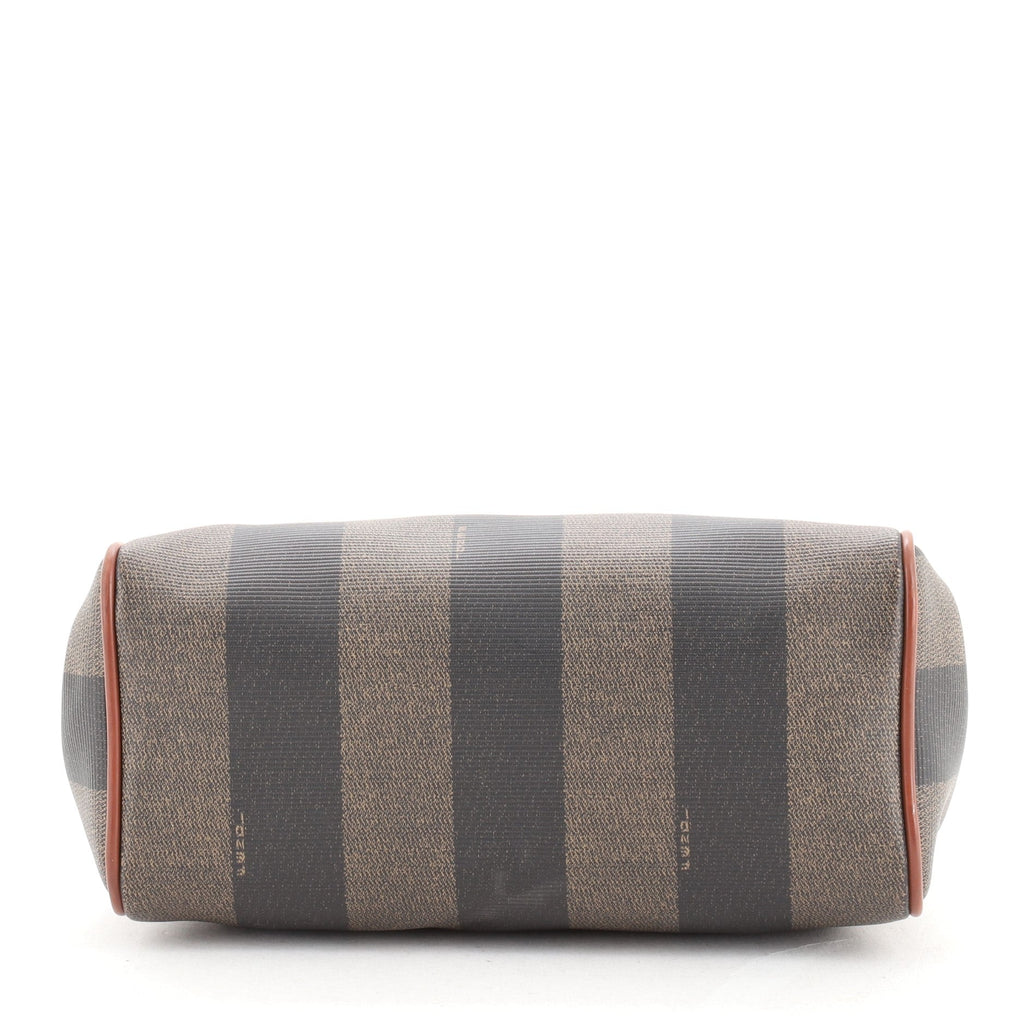 Vintage Pequin Convertible Boston Bag Coated Canvas Mini