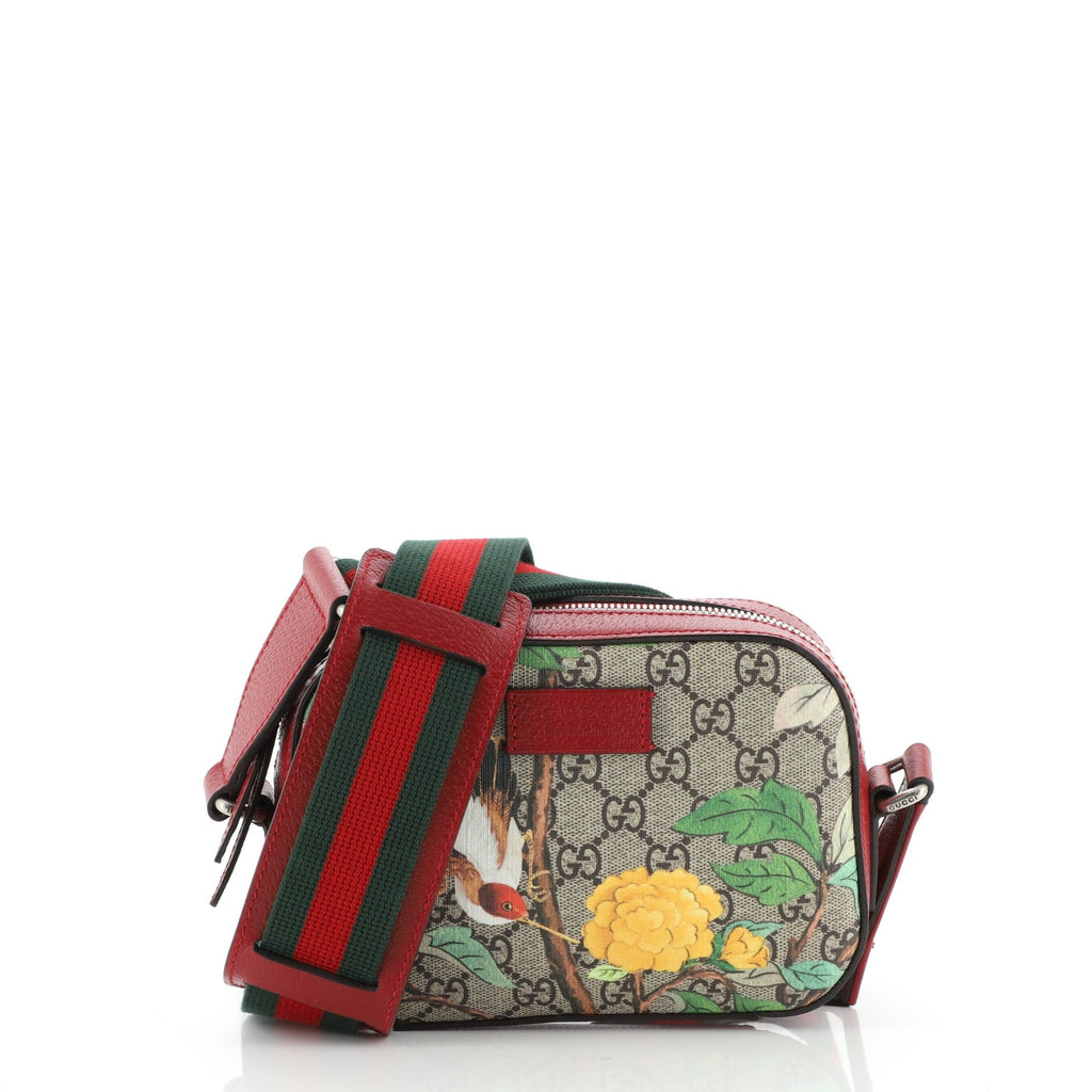 Camera Shoulder Bag Tian Print GG Coated Canvas Mini