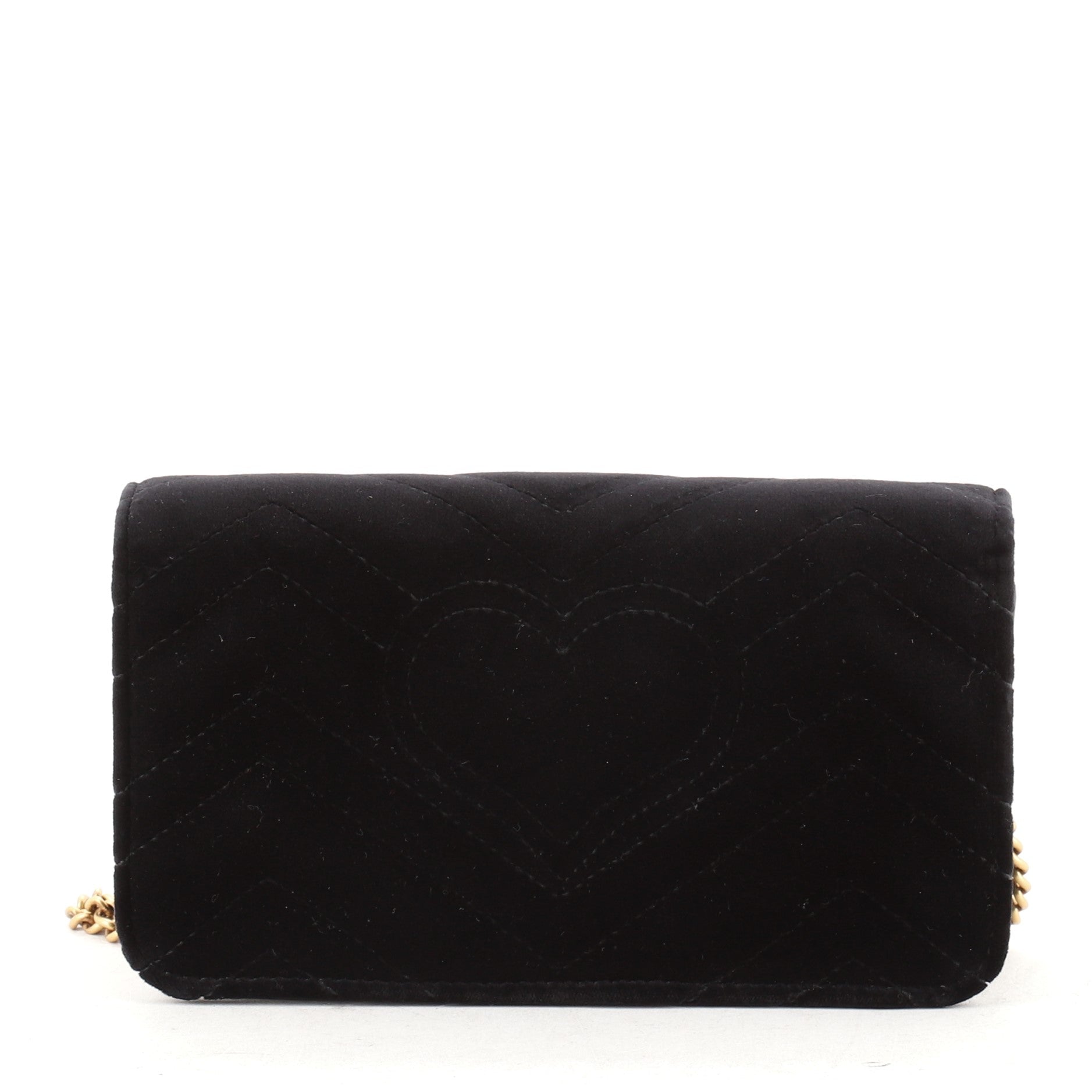 GG Marmont Chain Flap Bag Matelasse Velvet Mini
