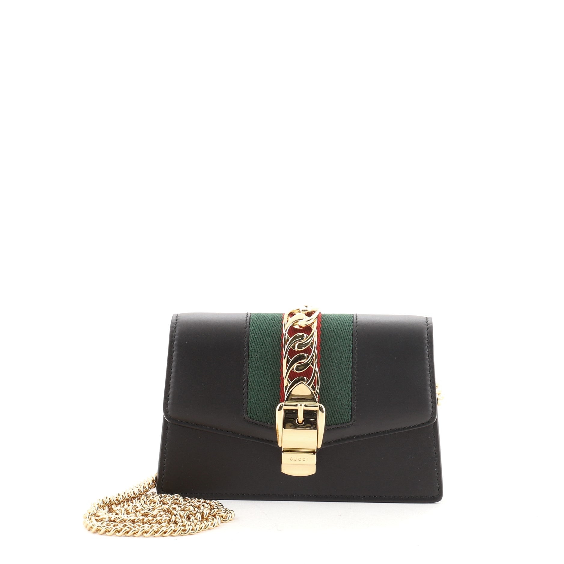 Sylvie Chain Shoulder Bag Leather Super Mini