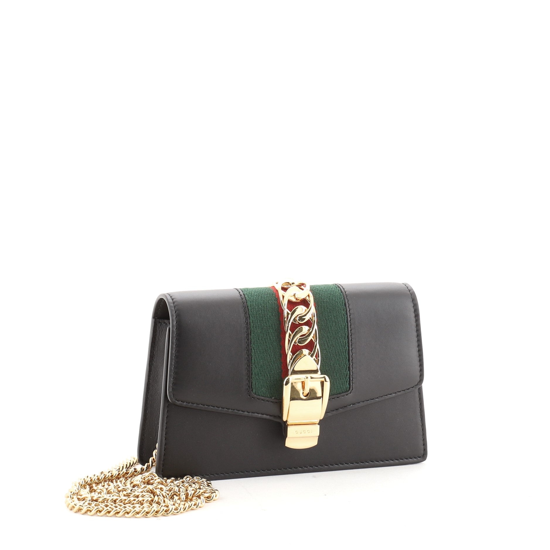 Sylvie Chain Shoulder Bag Leather Super Mini