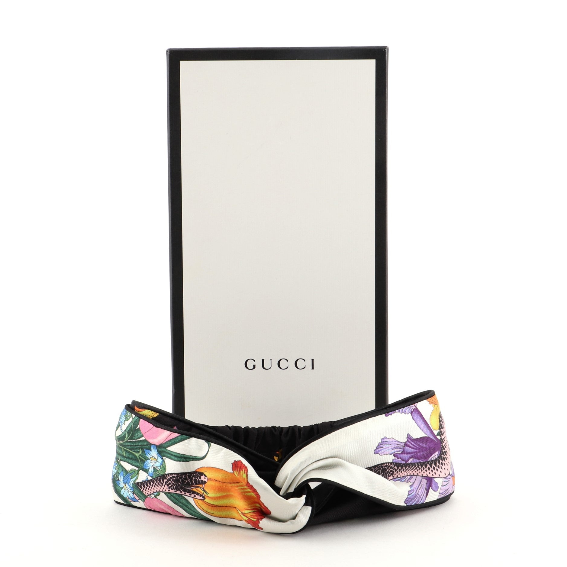 Headband Floral Print Silk XXL