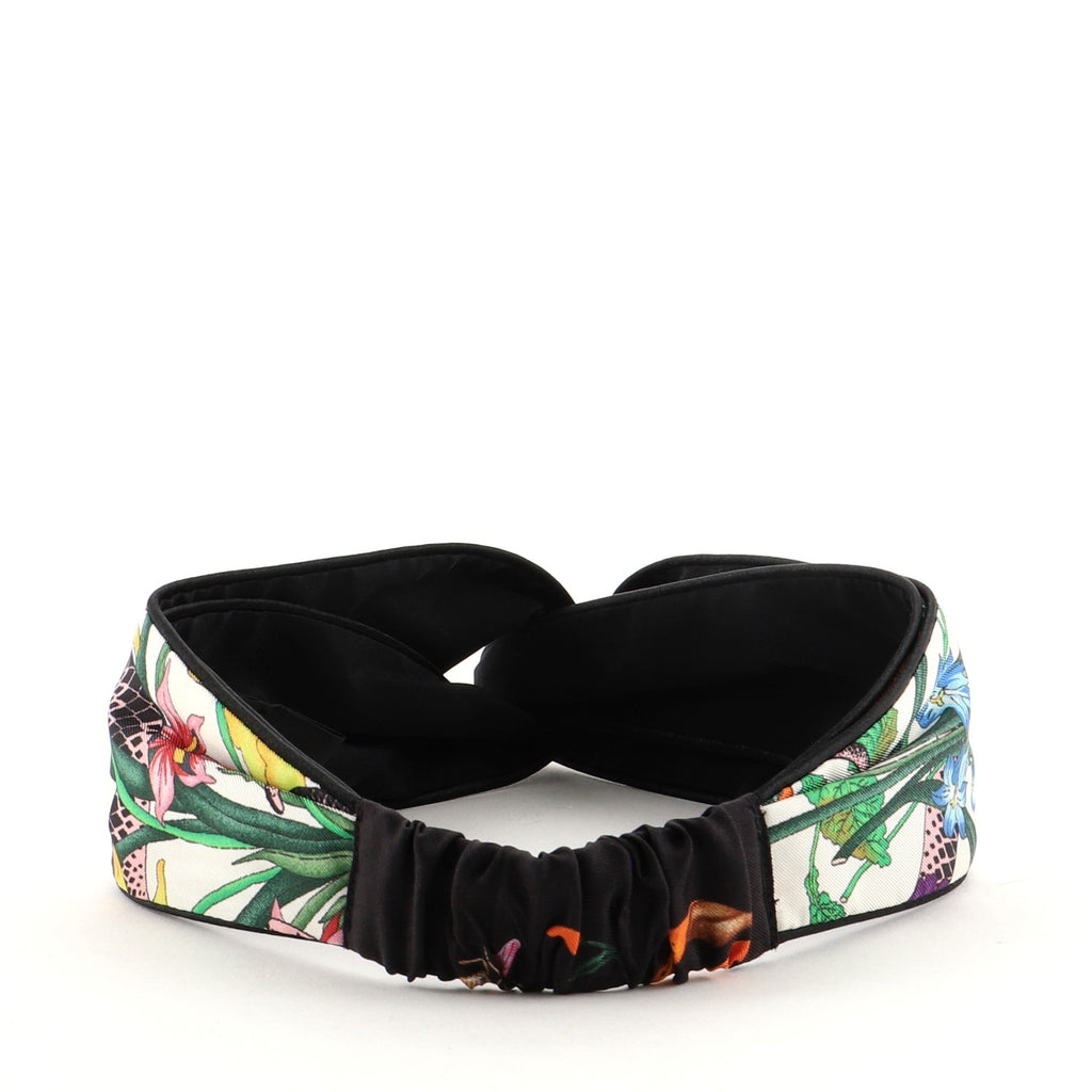 Headband Floral Print Silk XXL
