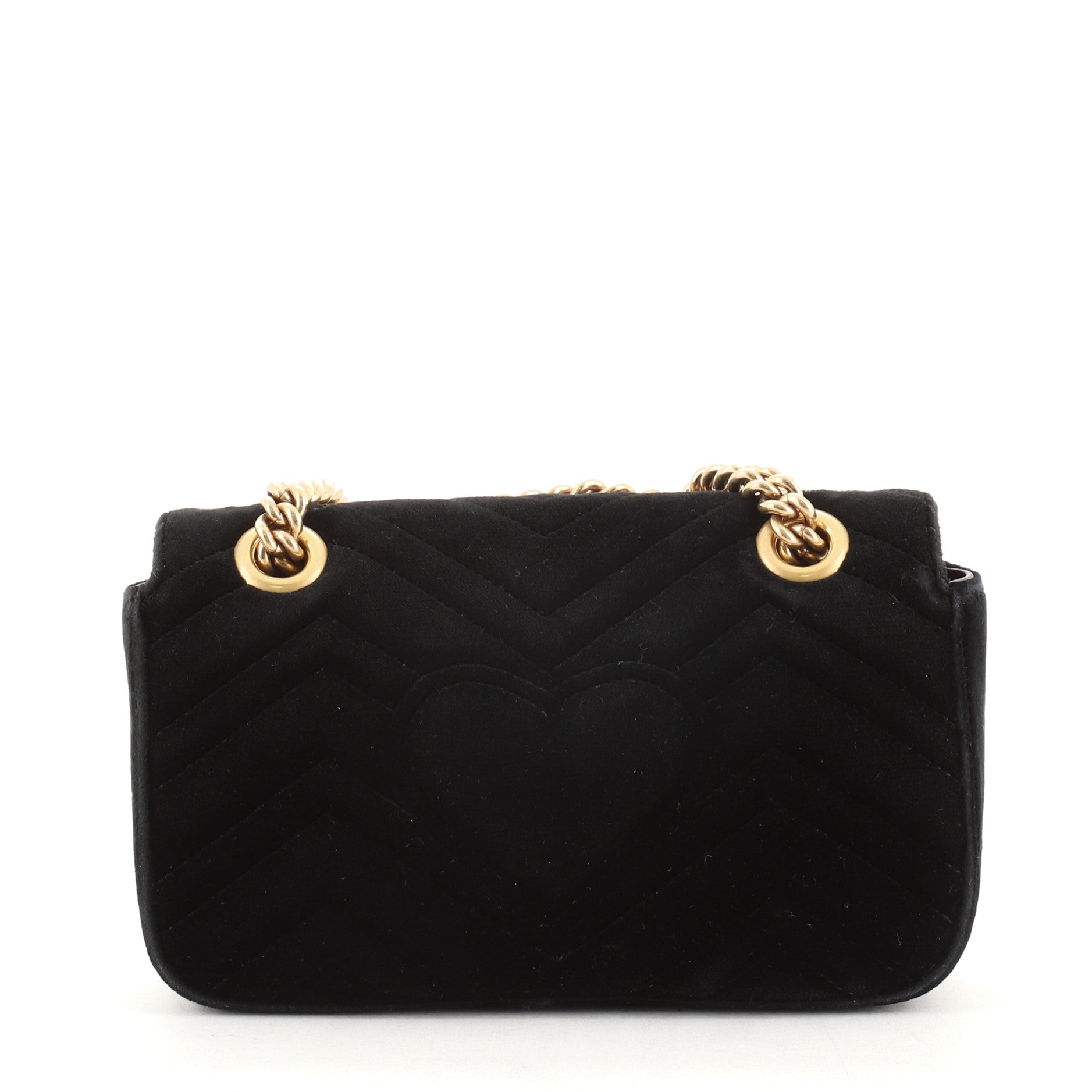 GG Marmont Flap Bag Embellished Matelasse Velvet Mini