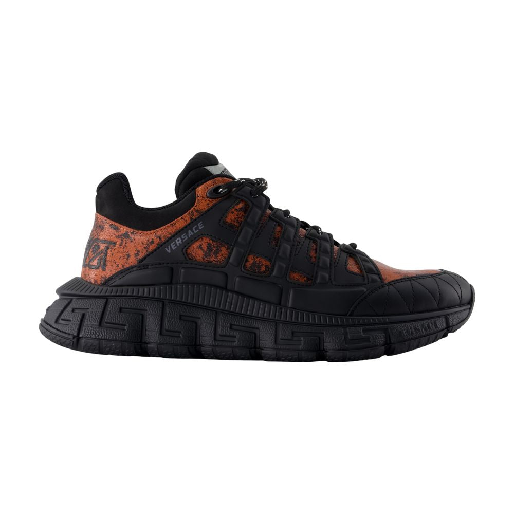 Women's Sneakers - Versace - Leather - Black