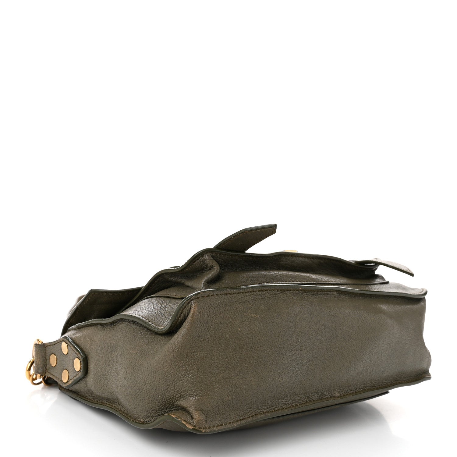 Lambskin Tiny PS1 Satchel Dark Olive