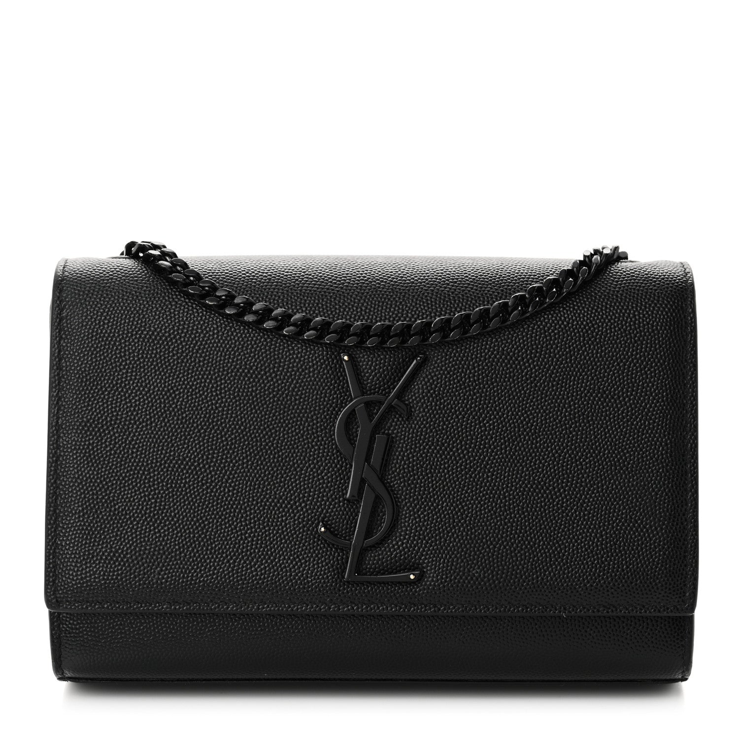 Grain De Poudre Small Monogram Monochrome Kate Satchel Black