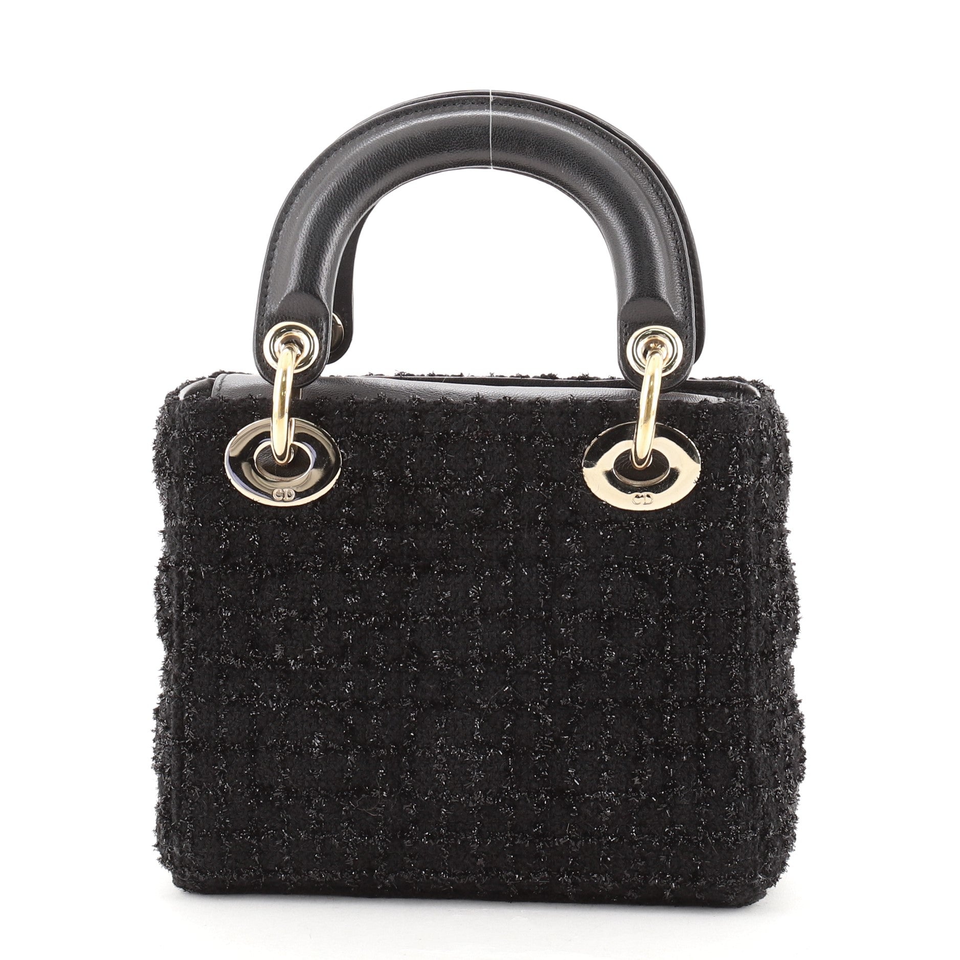 Lady Dior Bag Cannage Quilt Tweed Mini