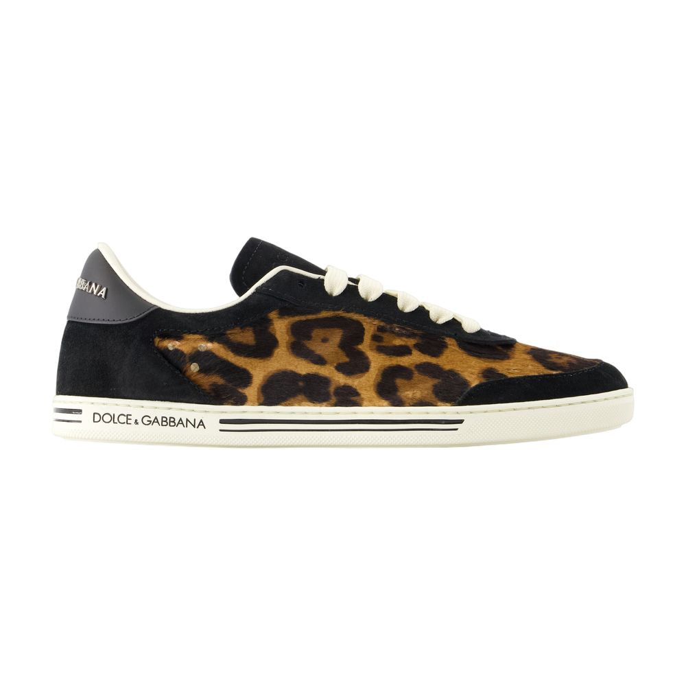 Women's Bassa Sneakers - Dolce&Gabbana - Leather - Black
