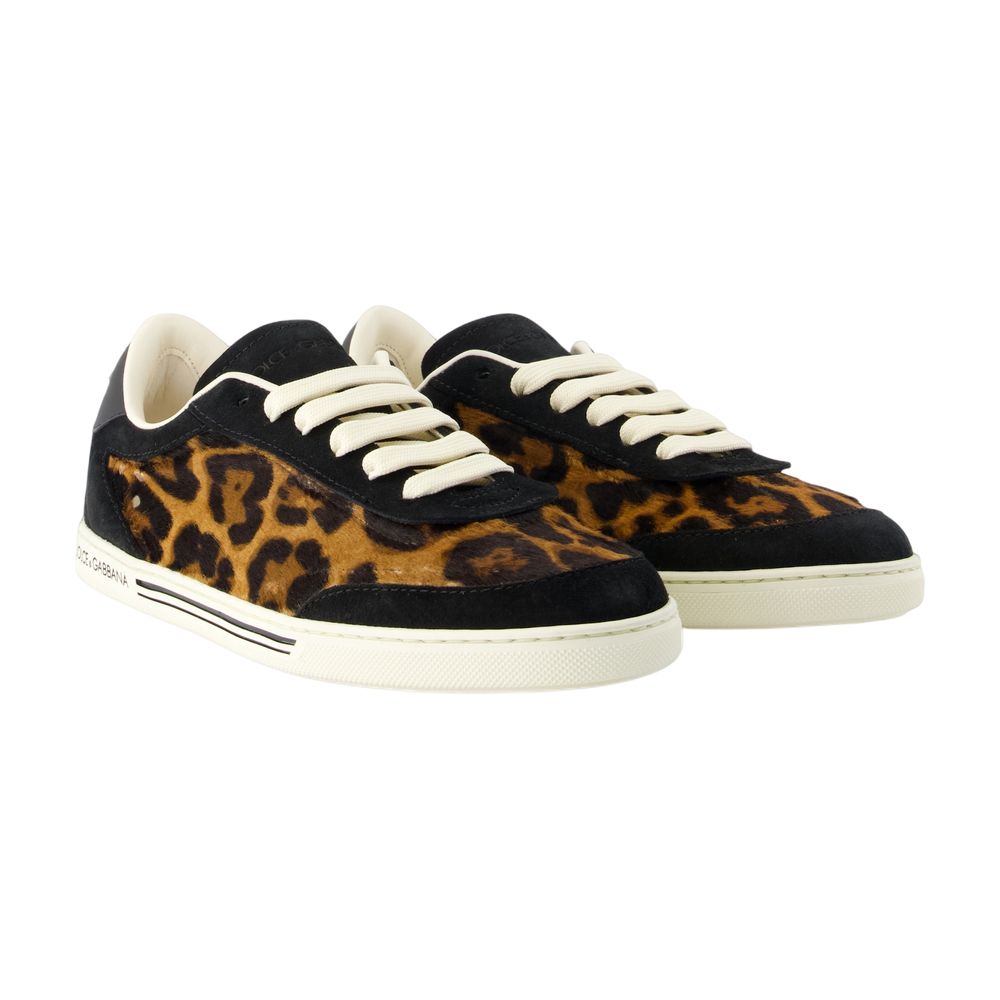 Women's Bassa Sneakers - Dolce&Gabbana - Leather - Black