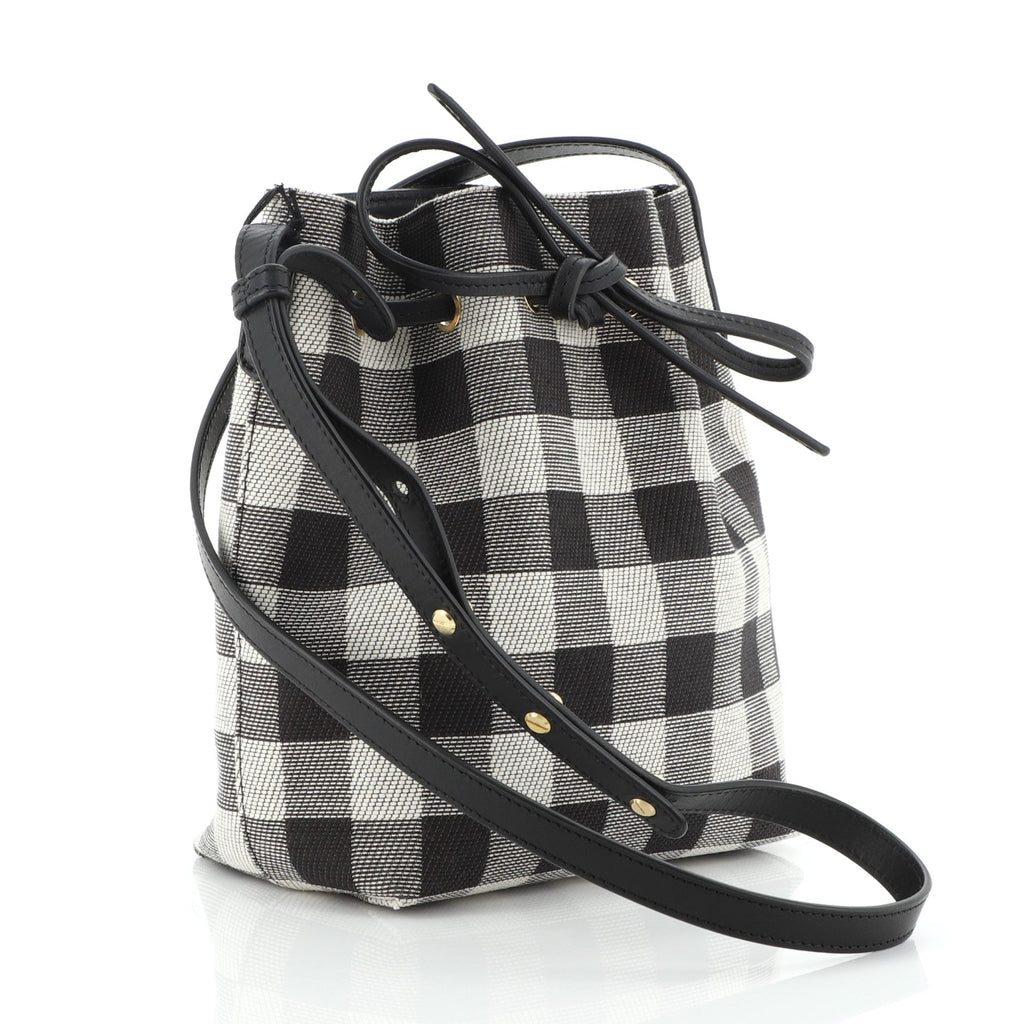 Bucket Bag Gingham Canvas Mini