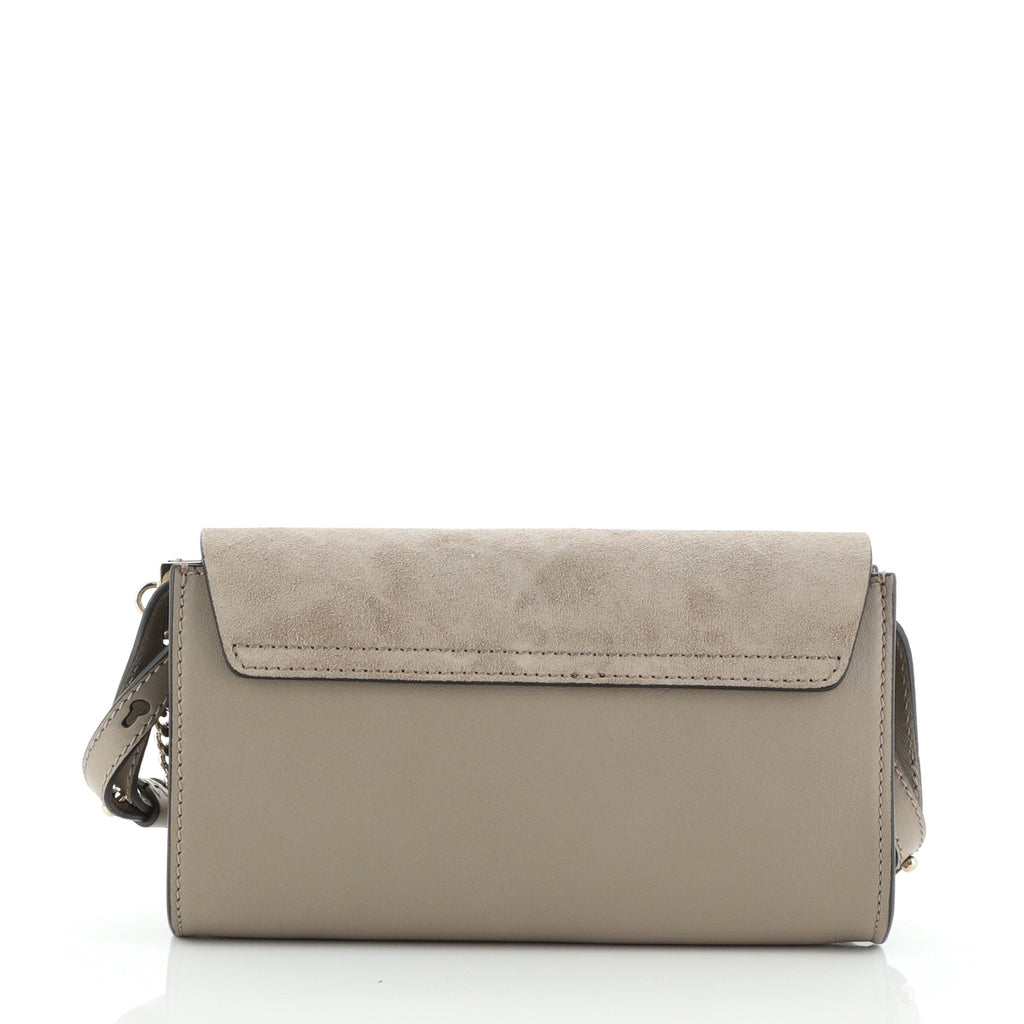 Faye Shoulder Bag Leather and Suede Mini