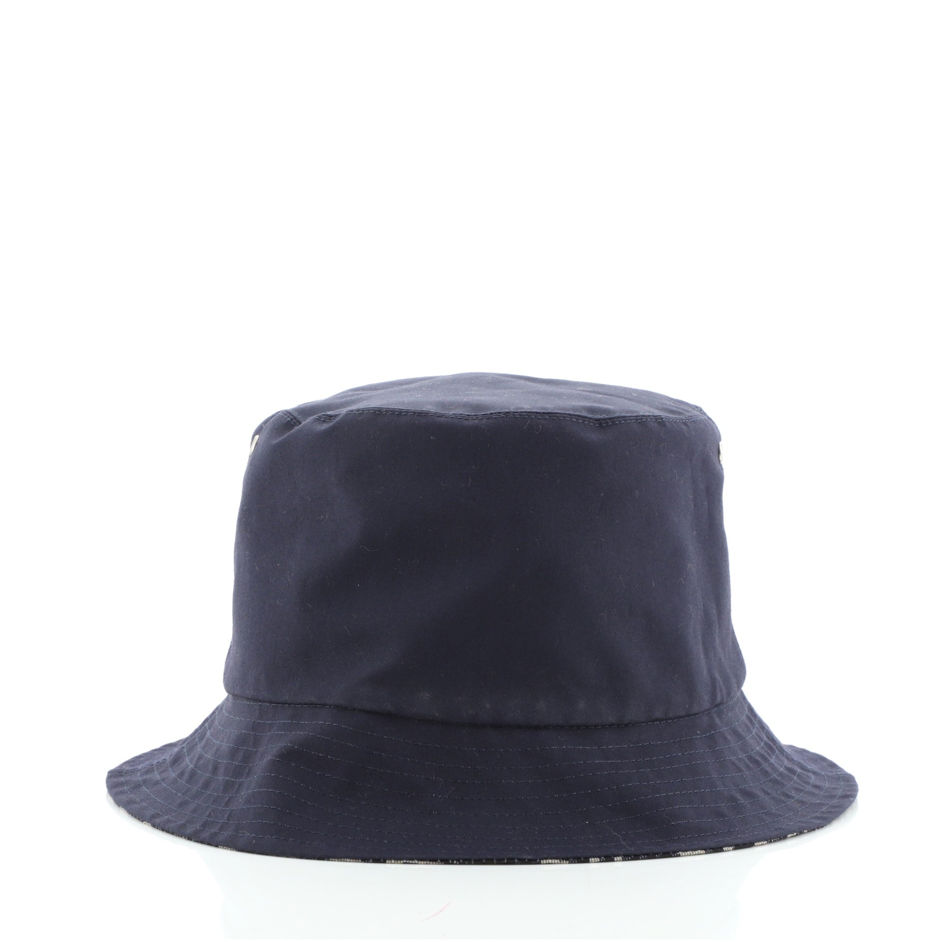 Teddy D Reversible Bucket Hat Cotton and Oblique Canvas XS