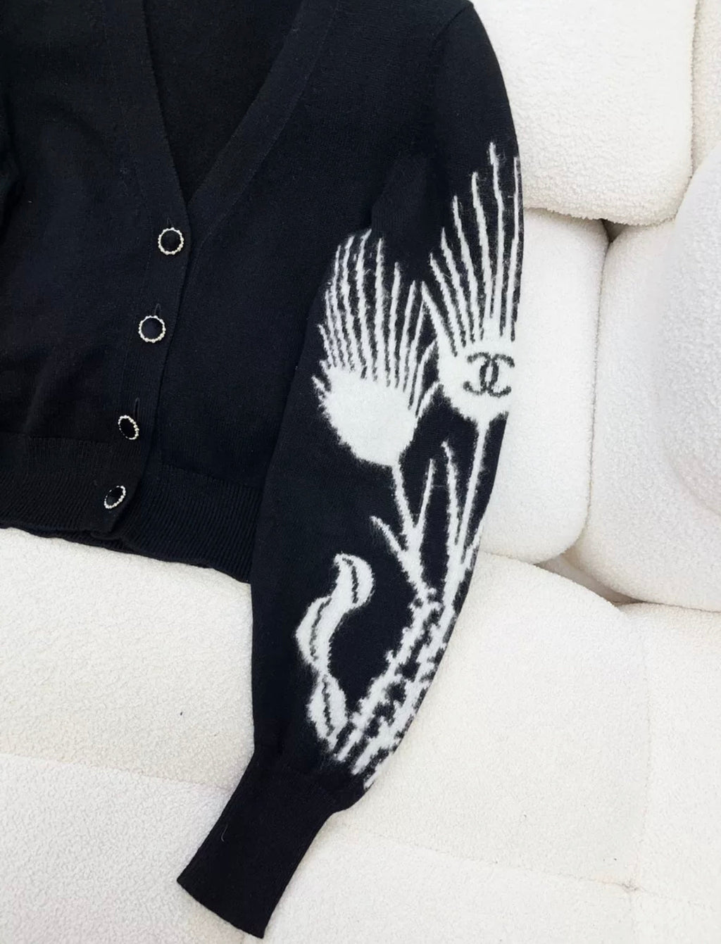 CHANEL 21A CASHMERE/ SILK igan size 38