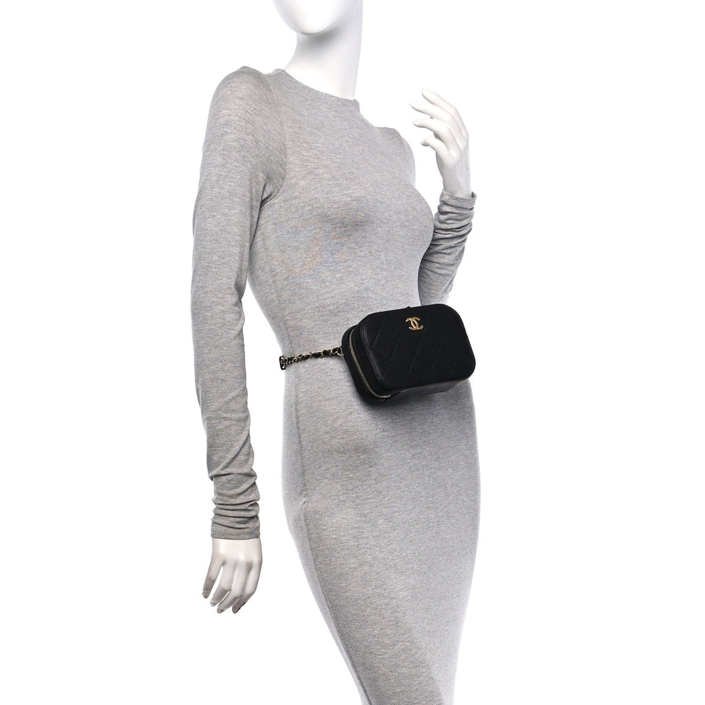 Caviar Waist Bag Black