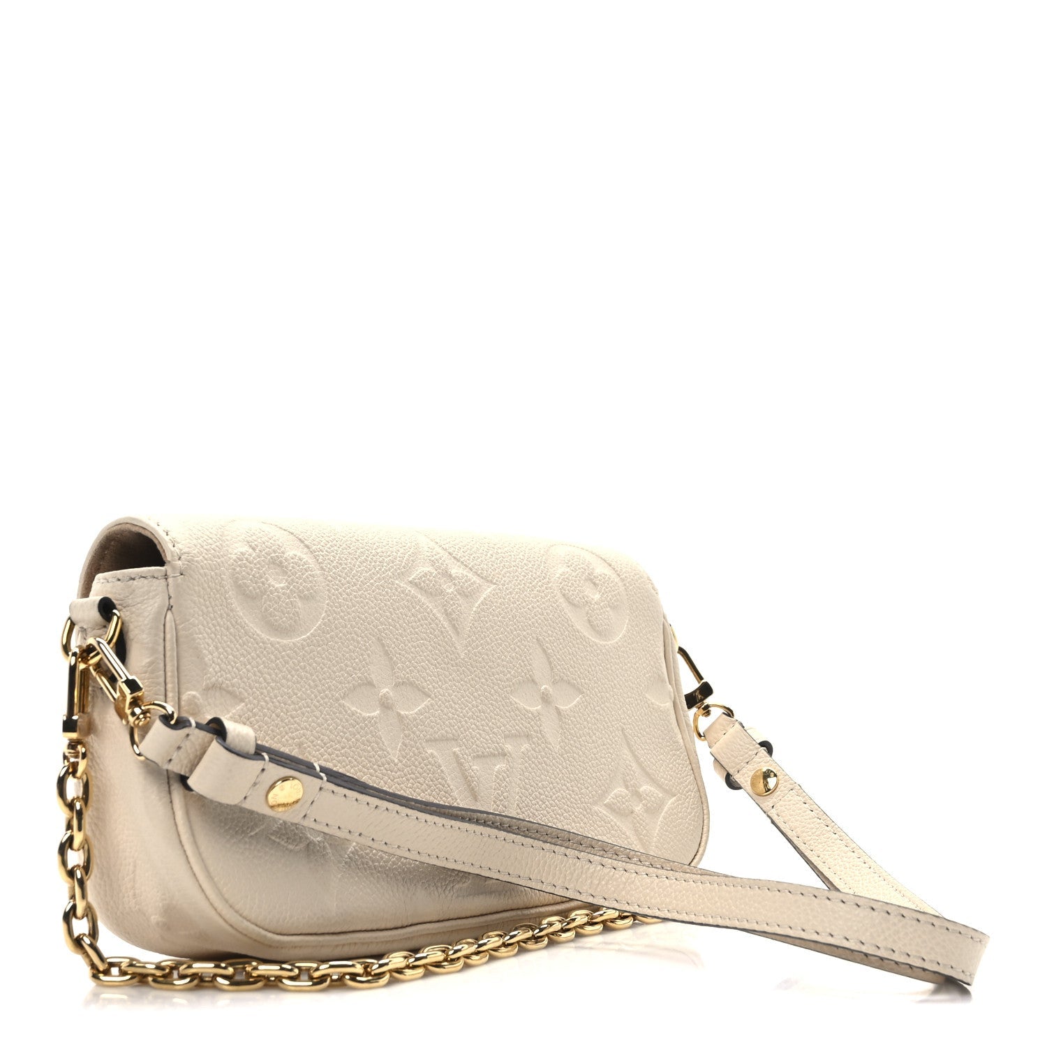 Empreinte Monogram Giant Ivy Wallet On Chain Cream