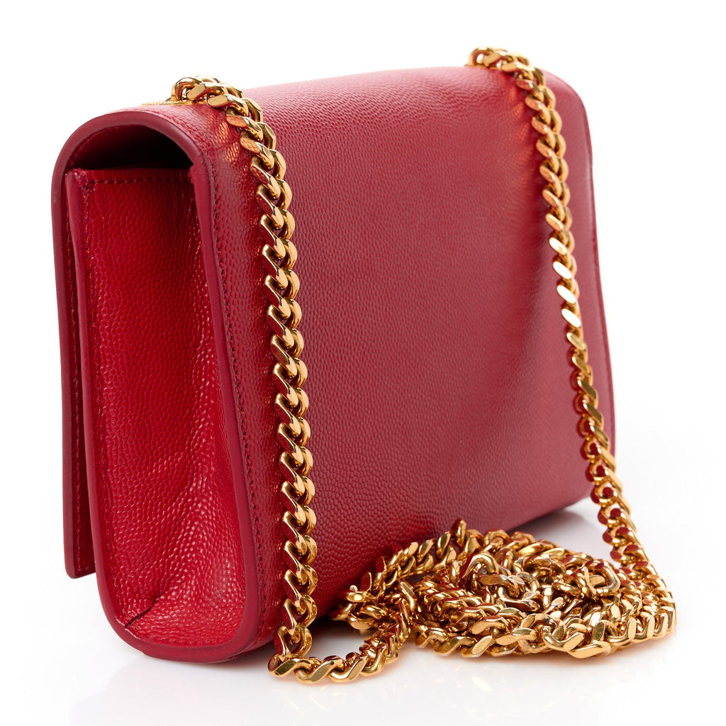 Grain De Poudre Small Monogram Kate Satchel Red